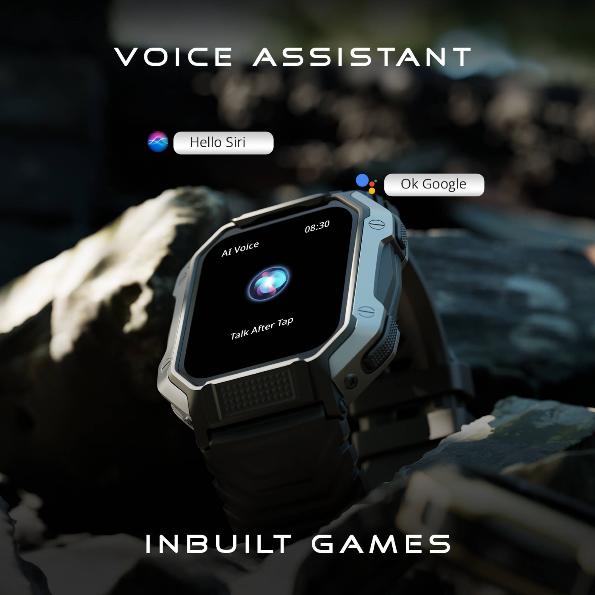 FIRE-BOLTT Shark Smartwatch with Bluetooth Calling (46.4mm HD Display, IP67 Water Resistant, Black Strap)_12