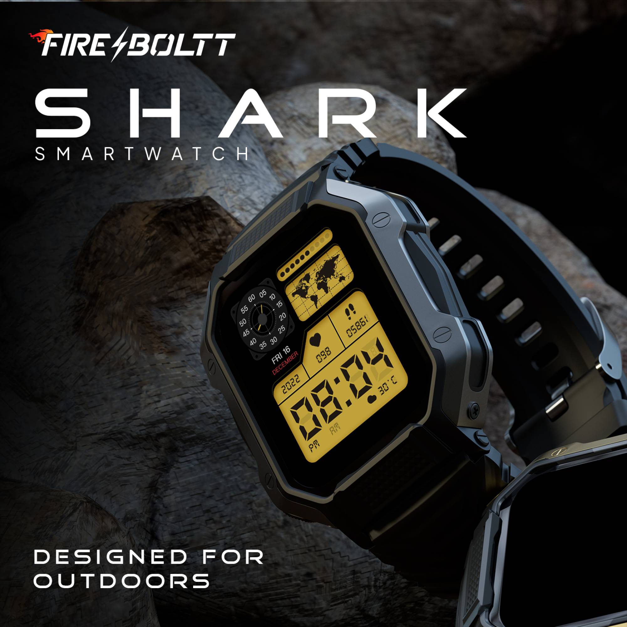 FIRE-BOLTT Shark Smartwatch with Bluetooth Calling (46.4mm HD Display, IP67 Water Resistant, Black Strap)_15