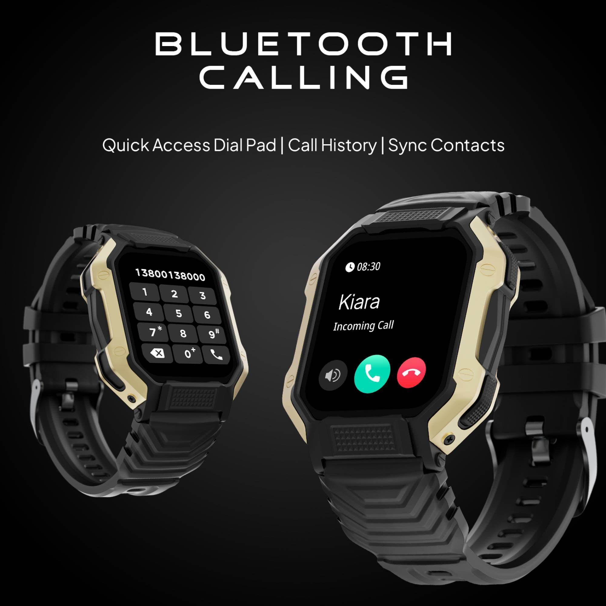 FIRE-BOLTT Shark Smartwatch with Bluetooth Calling (46.4mm HD Display, IP67 Water Resistant, Black Strap)_11