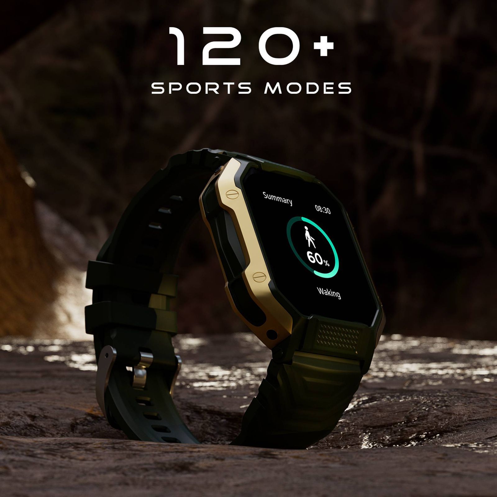 FIRE-BOLTT Shark Smartwatch with Bluetooth Calling (46.4mm HD Display, IP67 Water Resistant, Green Strap)_13
