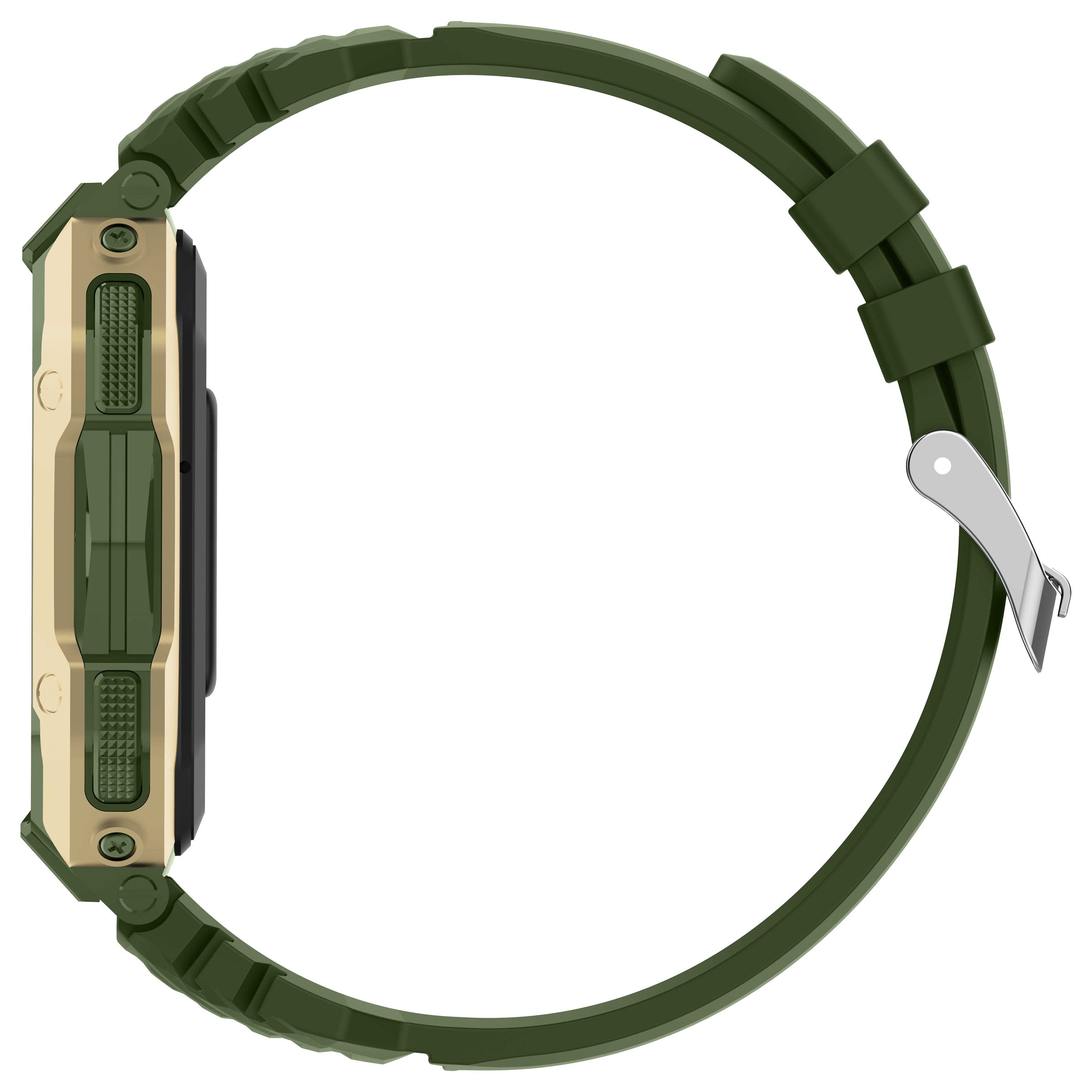 FIRE-BOLTT Shark Smartwatch with Bluetooth Calling (46.4mm HD Display, IP67 Water Resistant, Green Strap)_5