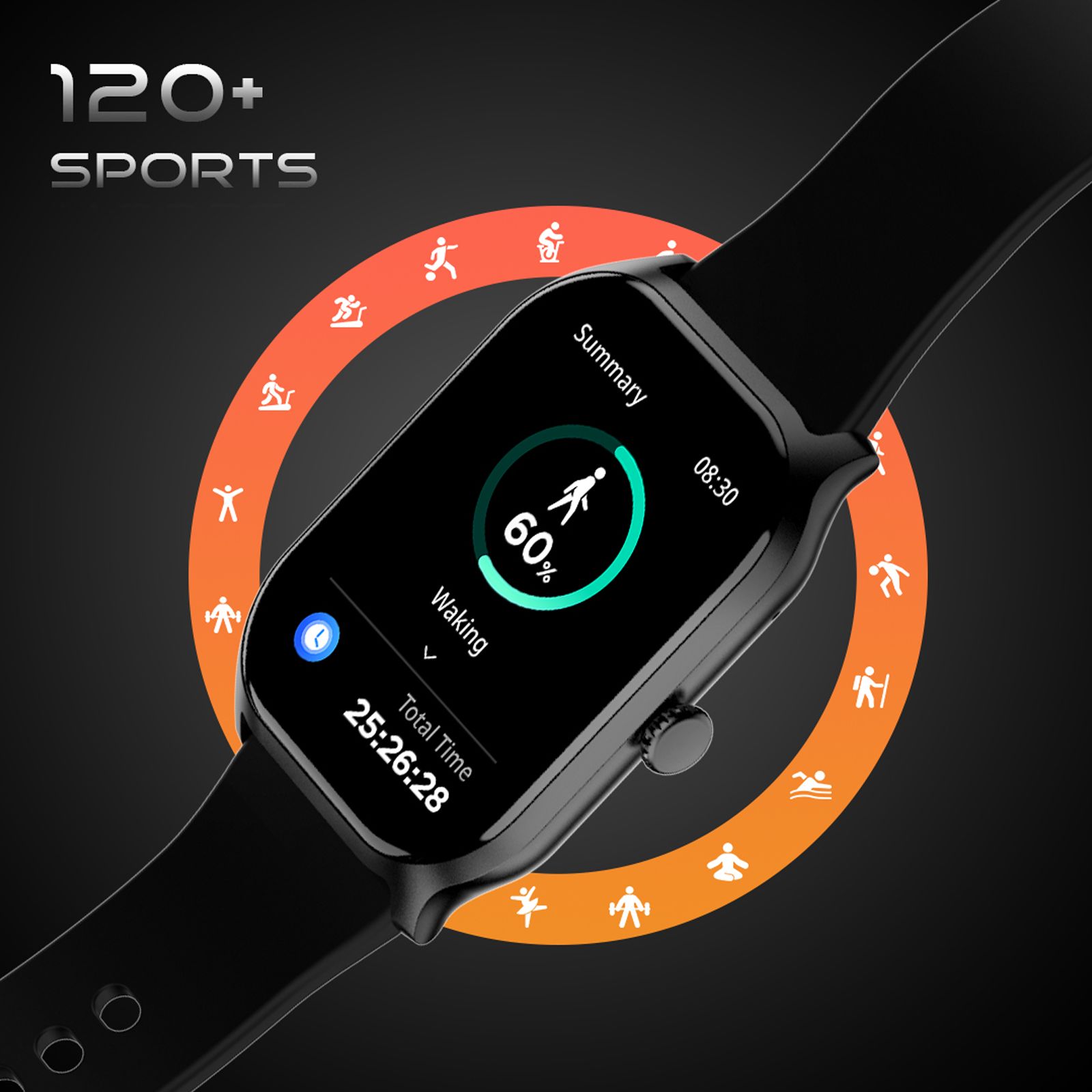 FIRE-BOLTT Hunter Smartwatch with Bluetooth Calling (51mm HD Display, IP67 Water Resistant, Black Strap)_11