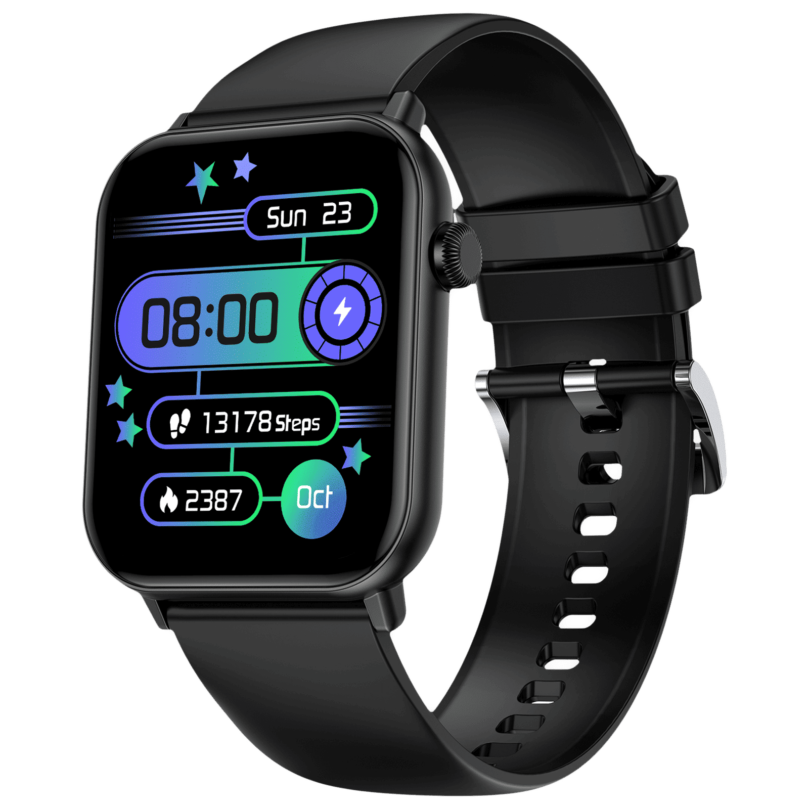 FIRE-BOLTT Ninja Fit BSW063 Smartwatch with Activity Tracker (42.9mm HD Display, IP68 Water Resistant, Black Strap)_4