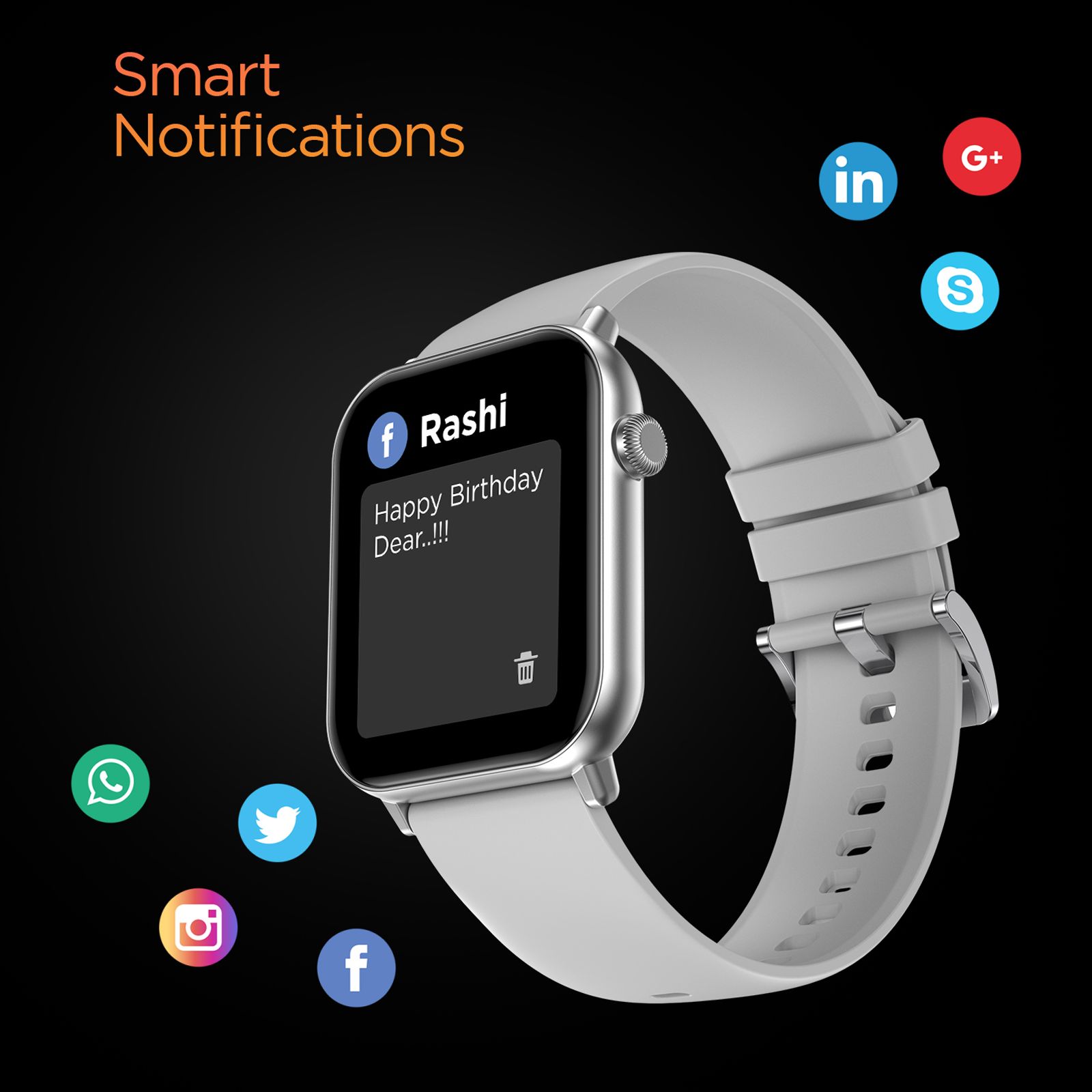 FIRE-BOLTT Ninja Fit BSW063 Smartwatch with Activity Tracker (42.9mm HD Display, IP68 Water Resistant, Grey Strap)_12