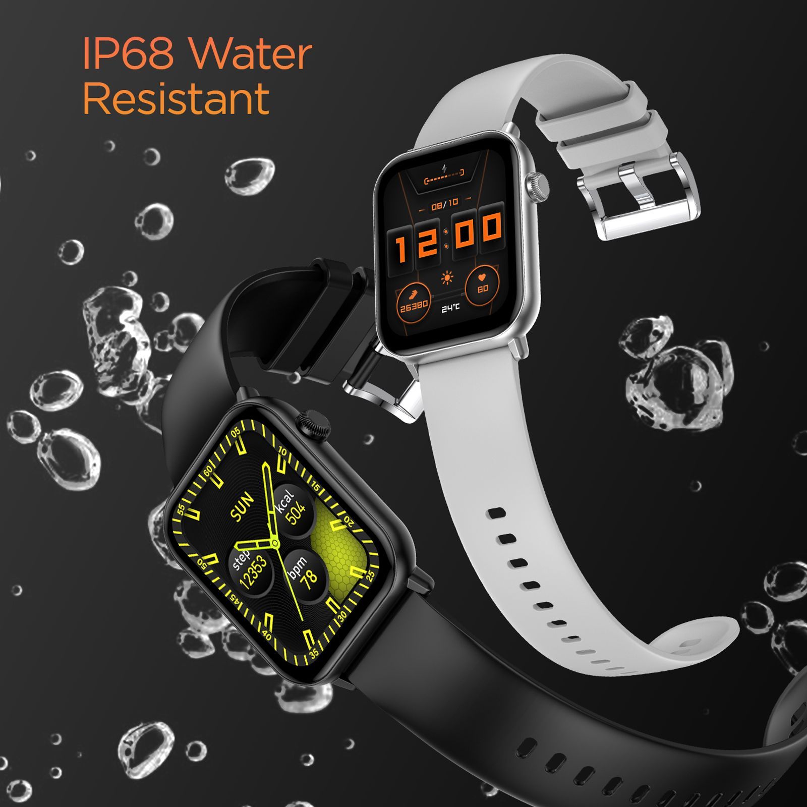 FIRE-BOLTT Ninja Fit BSW063 Smartwatch with Activity Tracker (42.9mm HD Display, IP68 Water Resistant, Grey Strap)_13