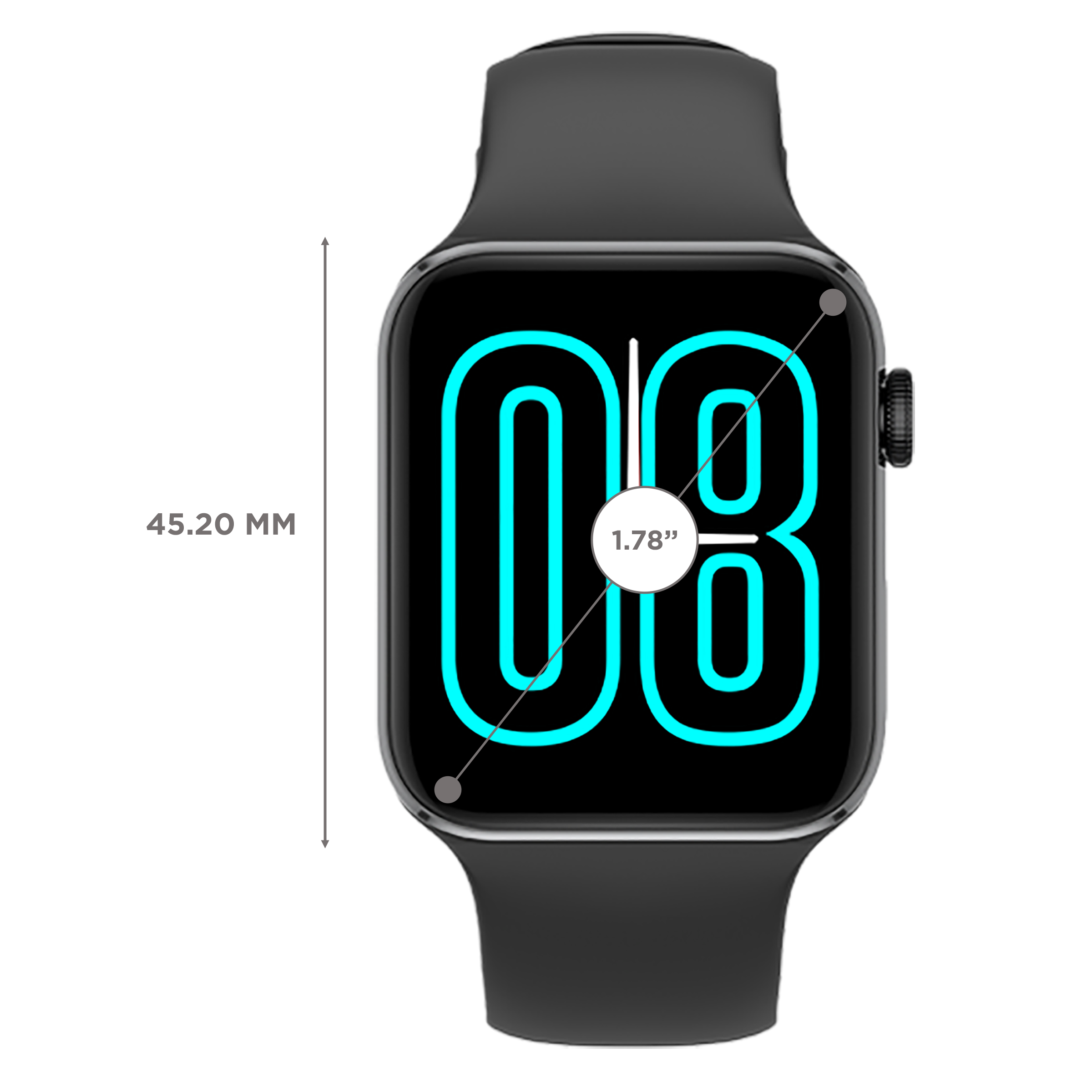 FIRE-BOLTT Visionary Smartwatch with Bluetooth Calling (45mm AMOLED Display, IP68 Water Resistant, Black Strap)_3