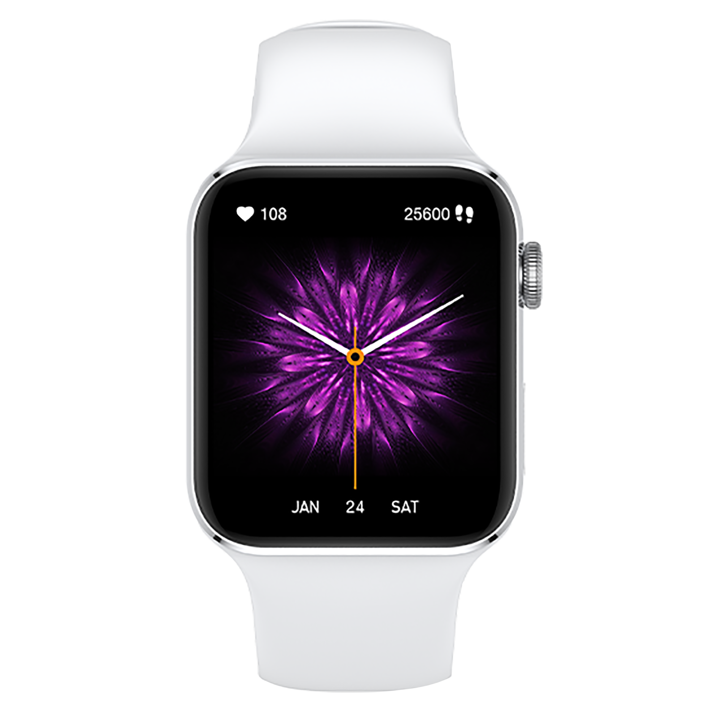 FIRE-BOLTT Visionary Smartwatch with Bluetooth Calling (45mm AMOLED Display, IP68 Water Resistant, Silver Strap)_1