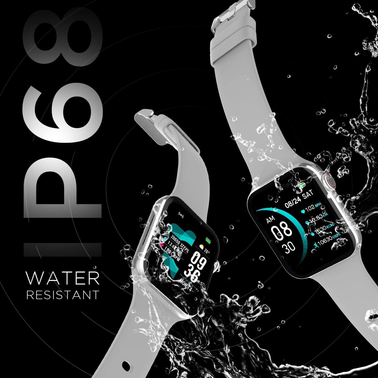 FIRE-BOLTT Visionary Smartwatch with Bluetooth Calling (45mm AMOLED Display, IP68 Water Resistant, Silver Strap)_14