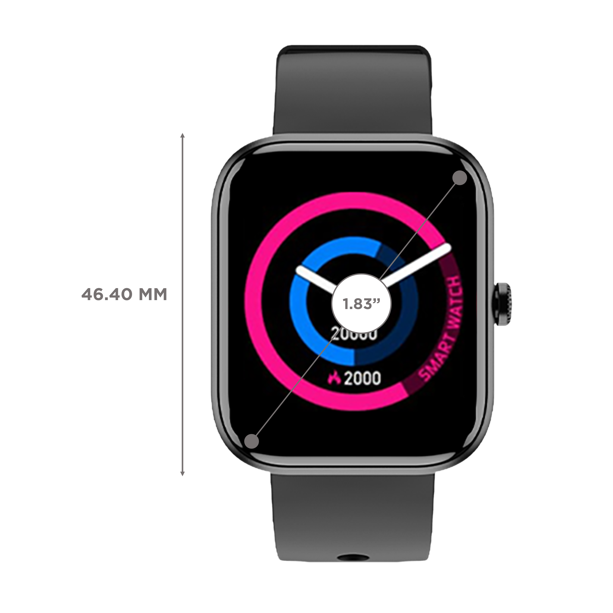 FIRE-BOLTT Ninja Call 2 Plus Smartwatch with Bluetooth Calling (46.48mm TFT Display, IP67 Water Resistant, Black Strap)_3