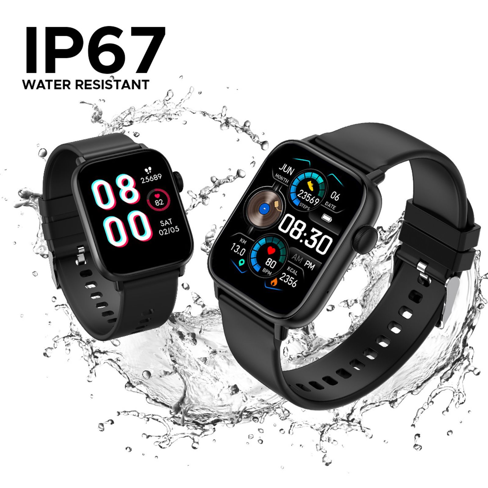 FIRE-BOLTT Hercules BSW058 Smartwatch with Bluetooth Calling (46.5mm IPS TFT Display, IP67 Water Resistant, Black Strap) FIRE-BOLTT Hercules BSW058 Smartwatch with Bluetooth Calling (46.5mm IPS TFT Display, IP67 Water Resistant, Black Strap)_8