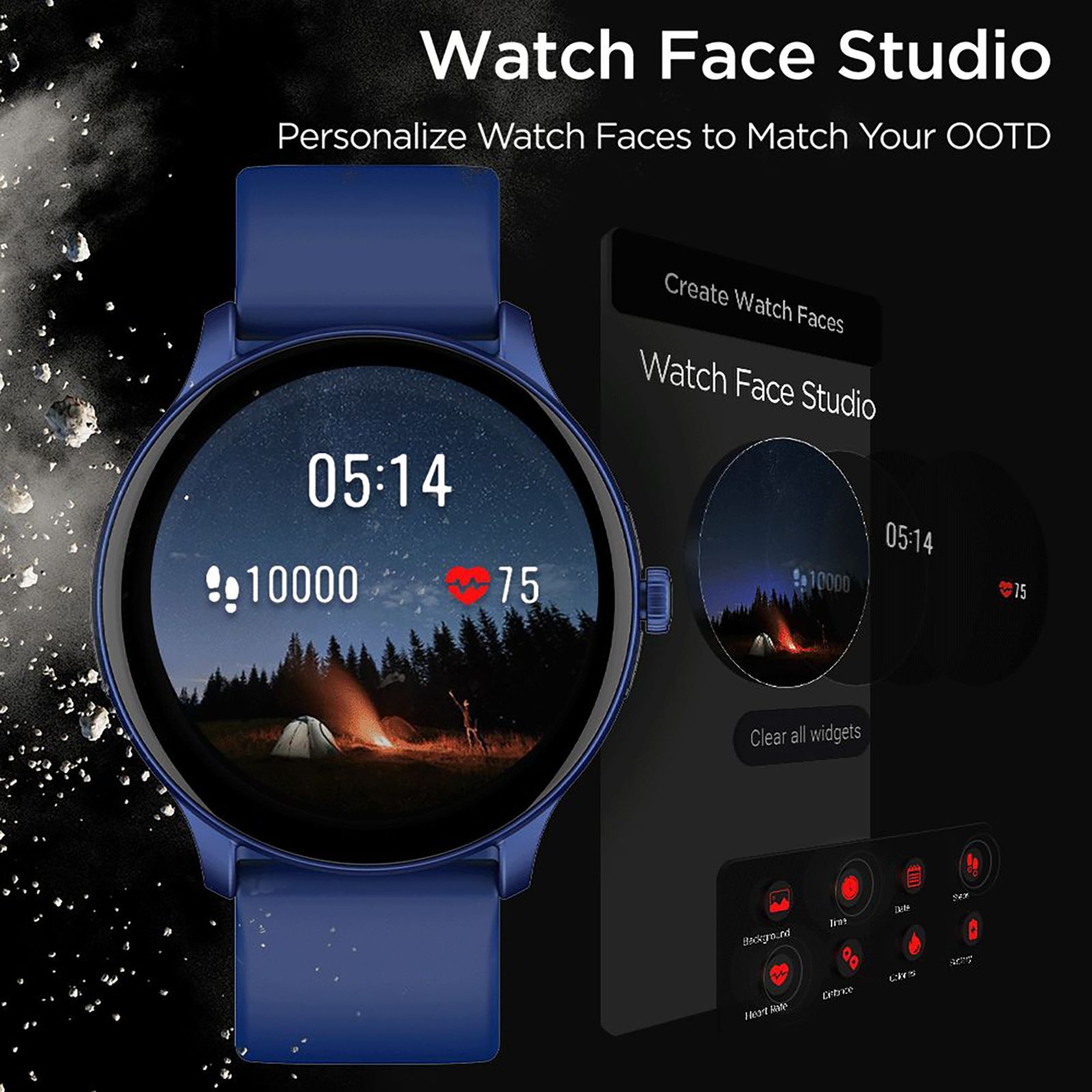 boAt Wave Primia Talk Smartwatch with Bluetooth Calling (35.3mm AMOLED Display, IP68 Water Resistant, Cool Blue Strap)_5