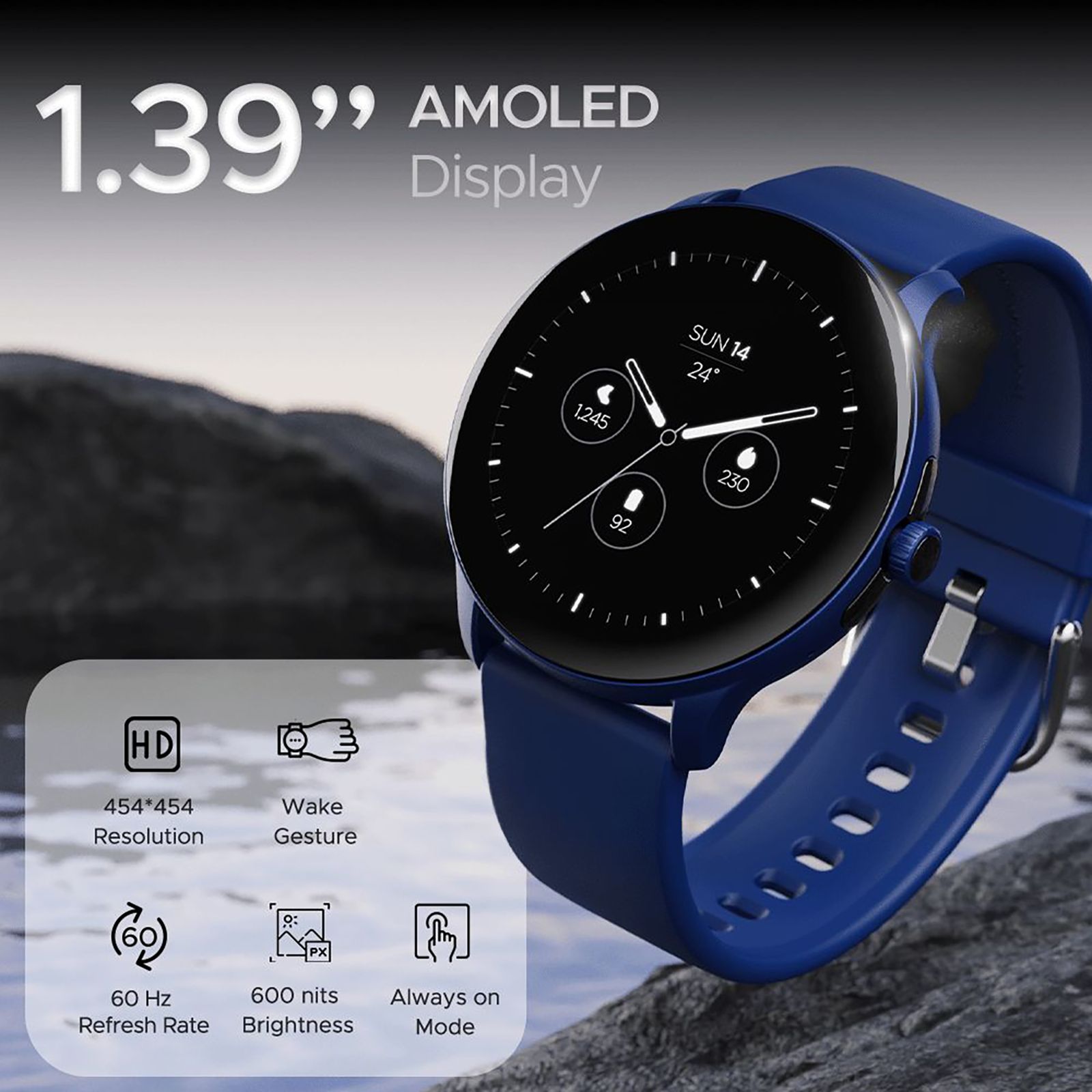 boAt Wave Primia Talk Smartwatch with Bluetooth Calling (35.3mm AMOLED Display, IP68 Water Resistant, Cool Blue Strap)_10