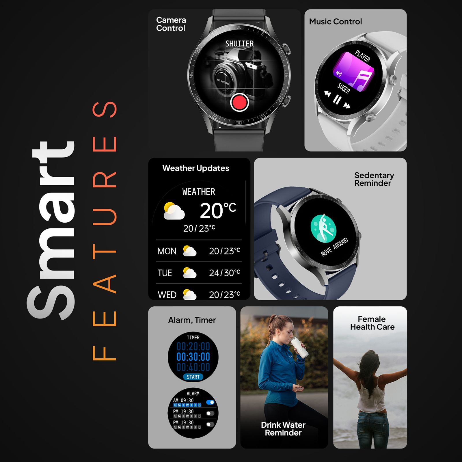 FIRE-BOLTT Talk 2 Pro Smartwatch with Bluetooth Calling (35.3mm TFT LCD Display, IP68 Water Resistant, Navy Blue Strap)_9