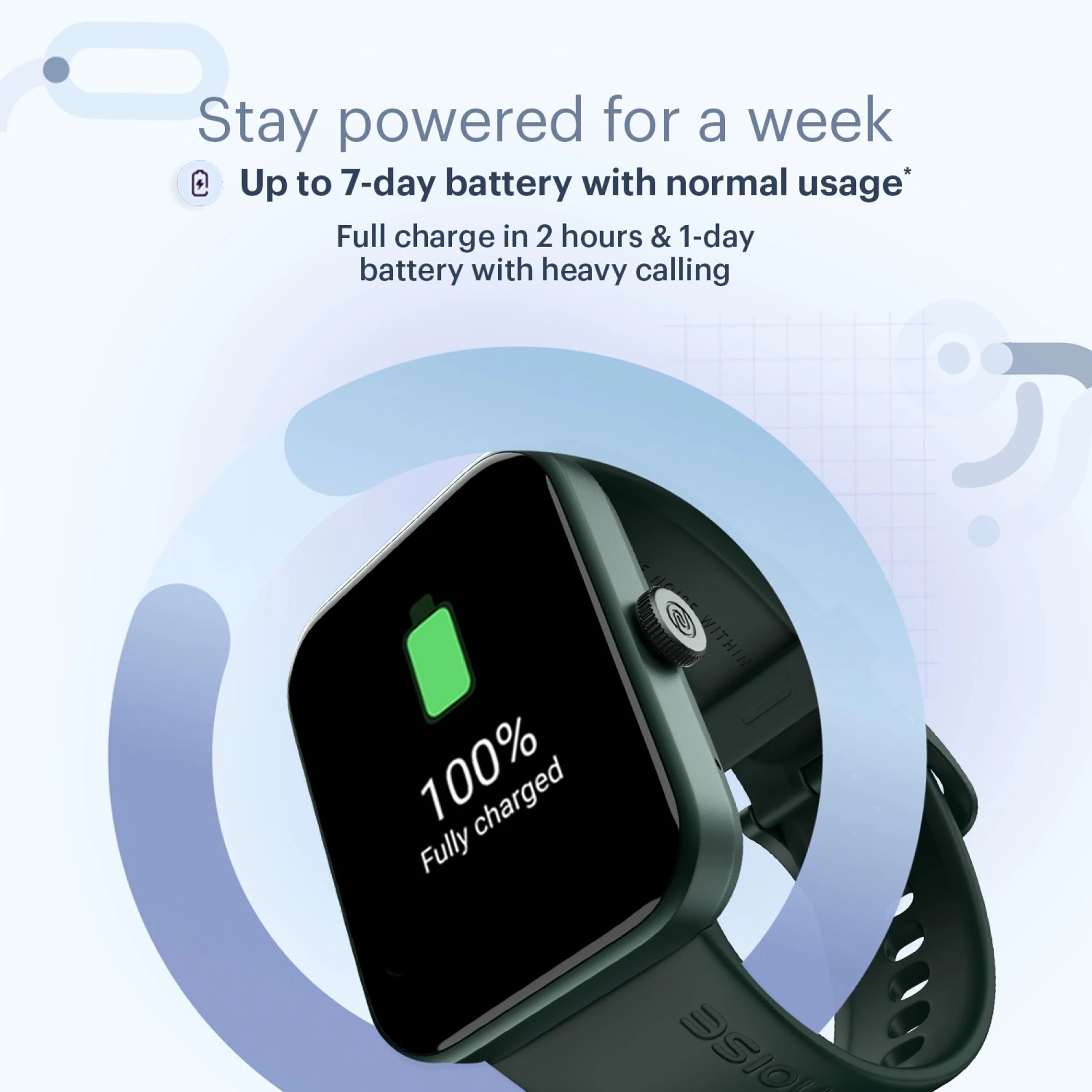 Noise ColorFit Caliber Buzz Smartwatch with Bluetooth Calling (42.9mm TFT Display, IP68 Water Resistant, Olive Green Strap) Noise ColorFit Caliber Buzz Smartwatch with Bluetooth Calling (42.9mm TFT Display, IP68 Water Resistant, Olive Green Strap)_8