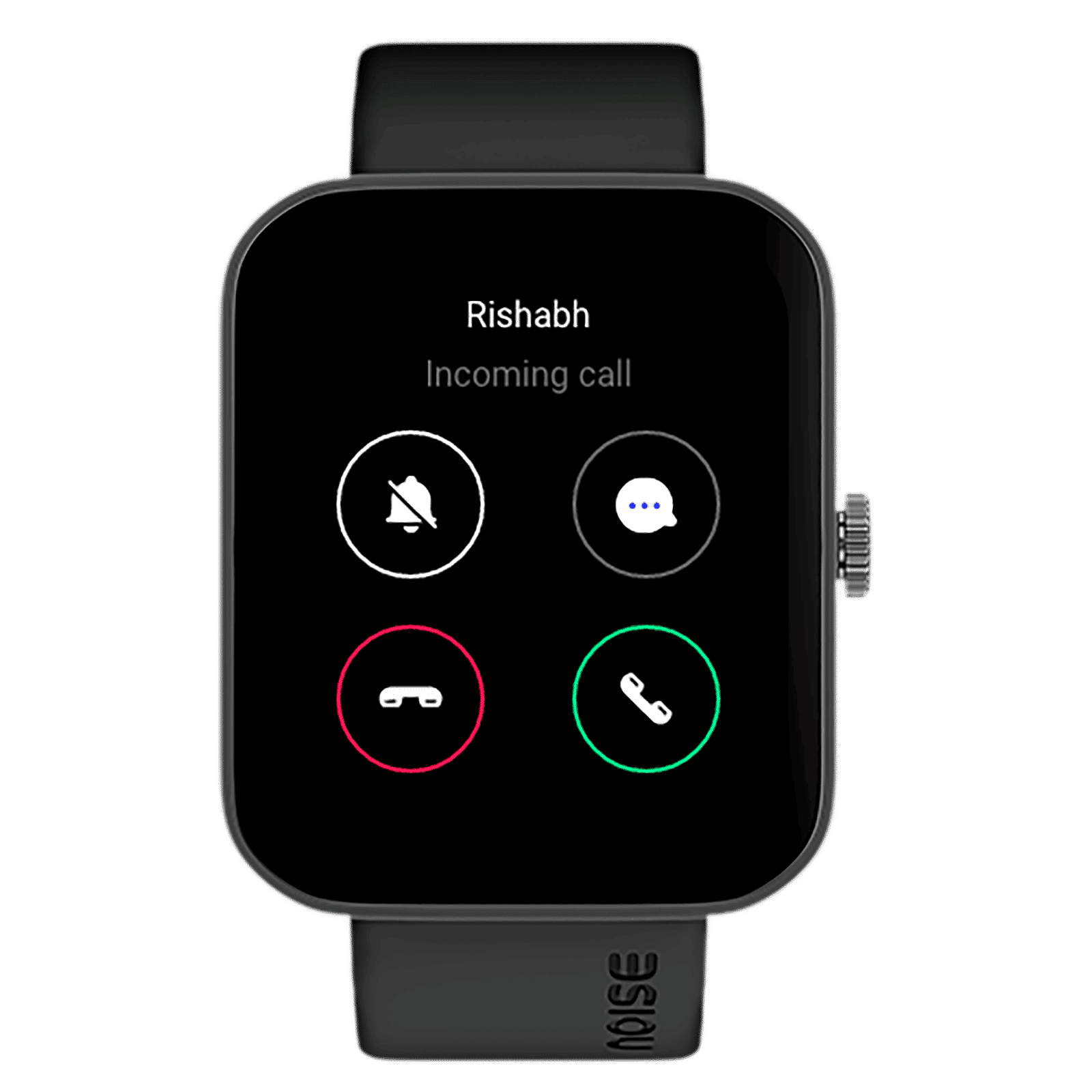 noise ColorFit Caliber 2 Buzz Smartwatch with Bluetooth Calling (46.9mm TFT LCD Display, IP68 Water Resistant, Jet Black Strap)_1