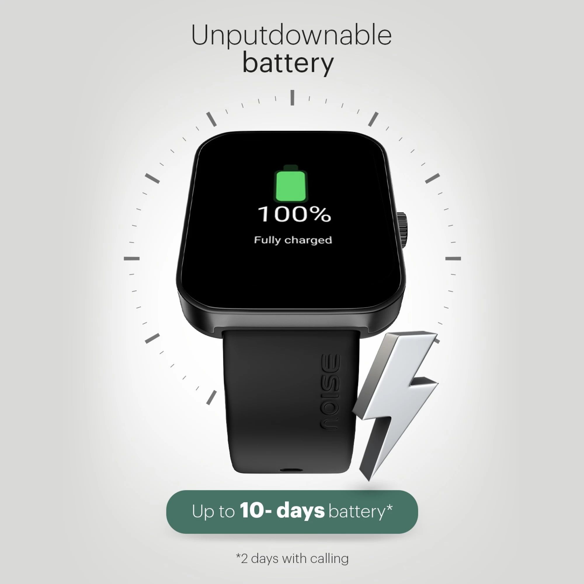 noise ColorFit Caliber 2 Buzz Smartwatch with Bluetooth Calling (46.9mm TFT LCD Display, IP68 Water Resistant, Jet Black Strap)_7