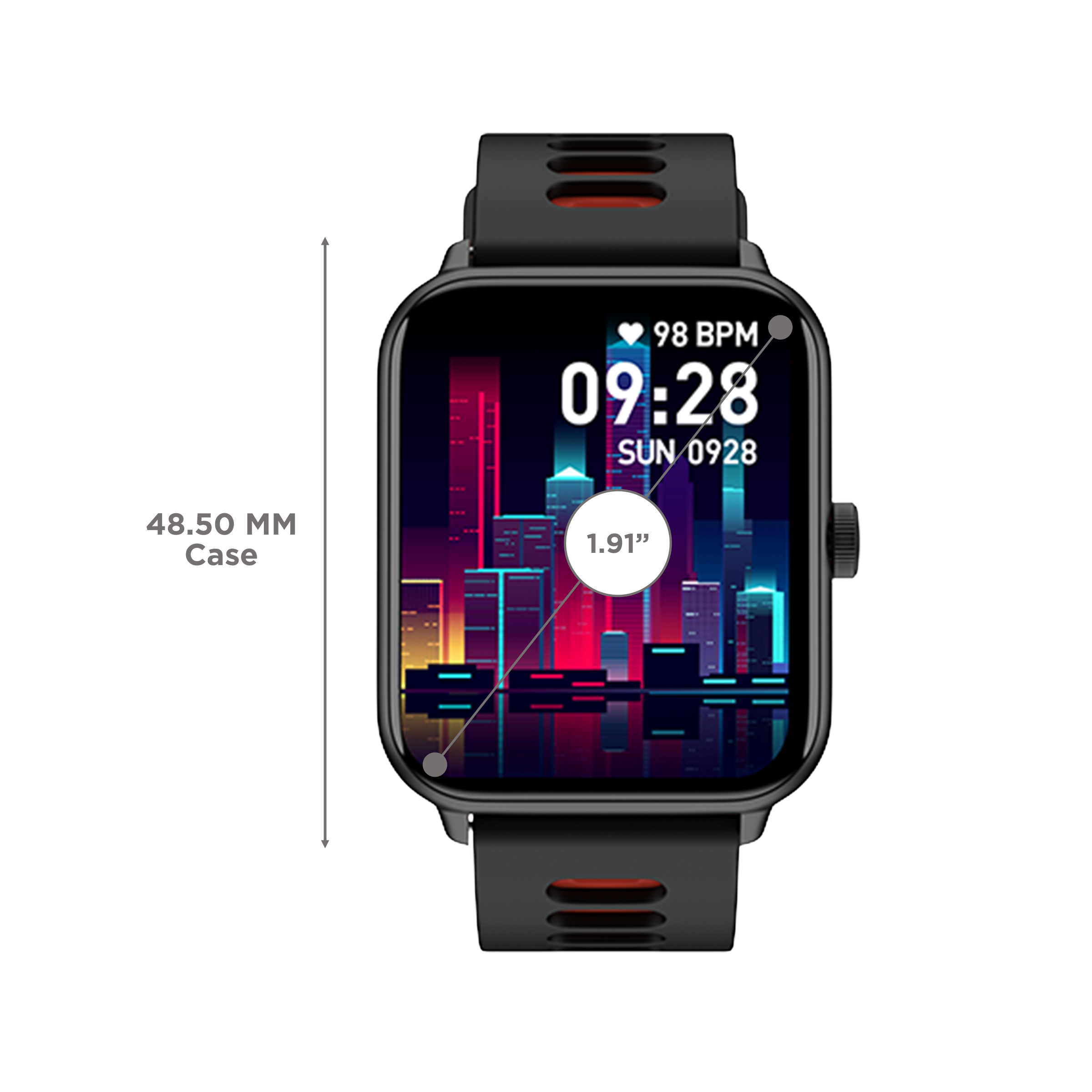 noise HRX Sprint Smartwatch with Bluetooth Calling (48.5mm TFT Display, IP67 Water Resistant, Active Black Strap) noise HRX Sprint Smartwatch with Bluetooth Calling (48.5mm TFT Display, IP67 Water Resistant, Active Black Strap)_3