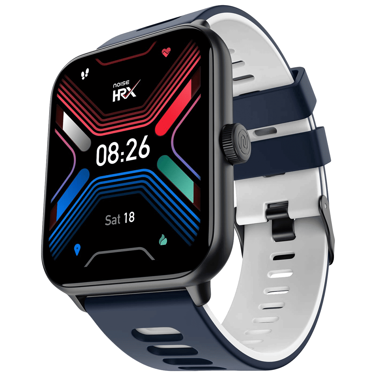 noise HRX Sprint Smartwatch with Bluetooth Calling (48.5mm TFT Display, IP67 Water Resistant, Active Blue Strap)_1