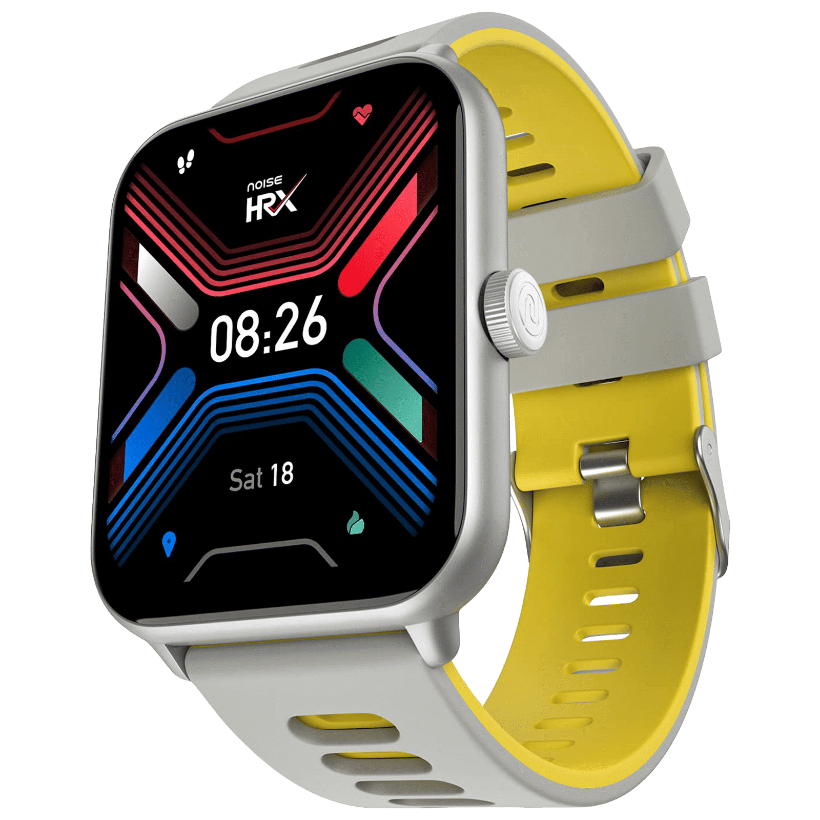 Noise HRX Sprint Smartwatch with Bluetooth Calling (48.5mm TFT Display, IP67 Water Resistant, Active Grey Strap)_4