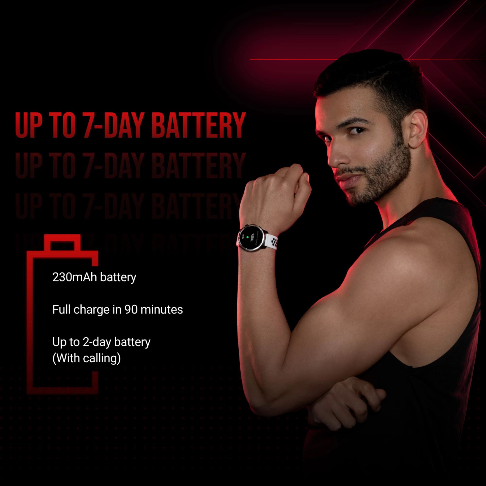 Noise HRX Bounce Smartwatch with Bluetooth Calling (35.3mm TFT Display, IP67 Water Resistant, Active Black Strap)_14