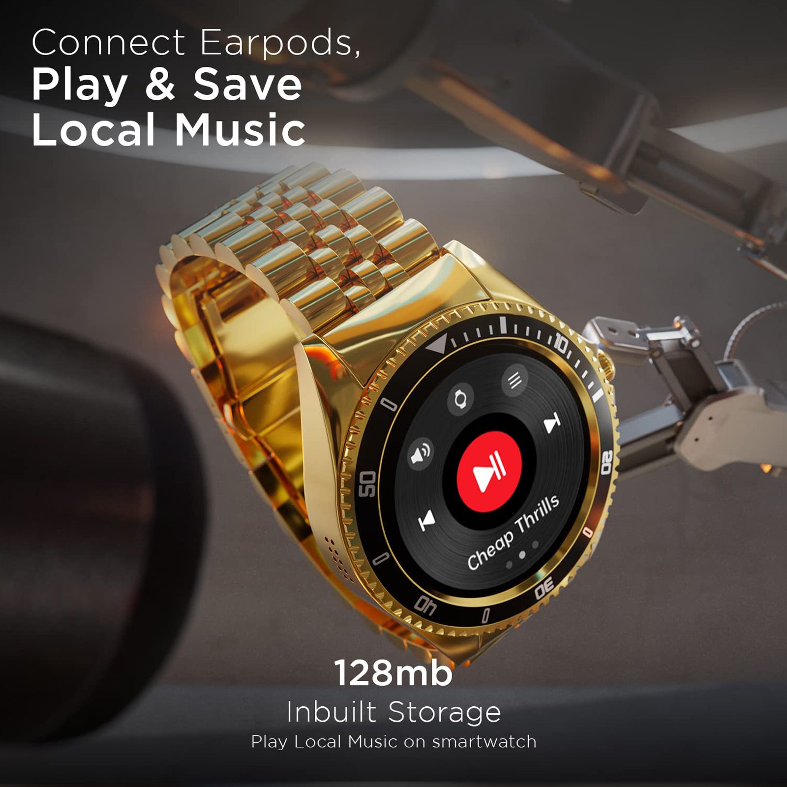 Fire-Boltt Quantum Smartwatch with Bluetooth Calling (32.5mm HD Display, IP67 Water Resistant, Raven Gold Strap)_12