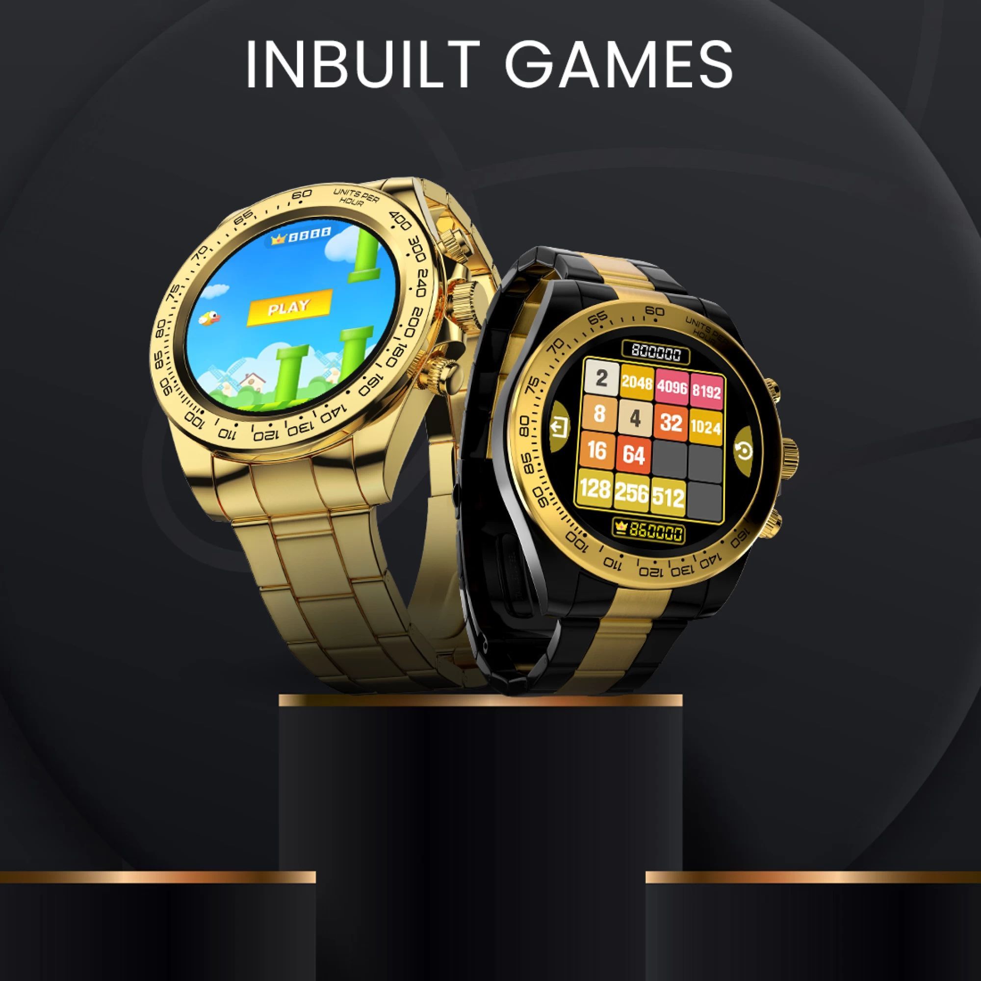 Fire-Boltt Blizzard Smartwatch with Bluetooth Calling (32.5mm HD Display, IP67 Water Resistant, Gold Black Strap)_12