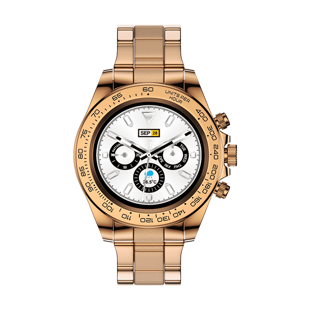 Fire-Boltt Blizzard Smartwatch with Bluetooth Calling (32.5mm HD Display, IP67 Water Resistant, Rose Gold Strap)_1