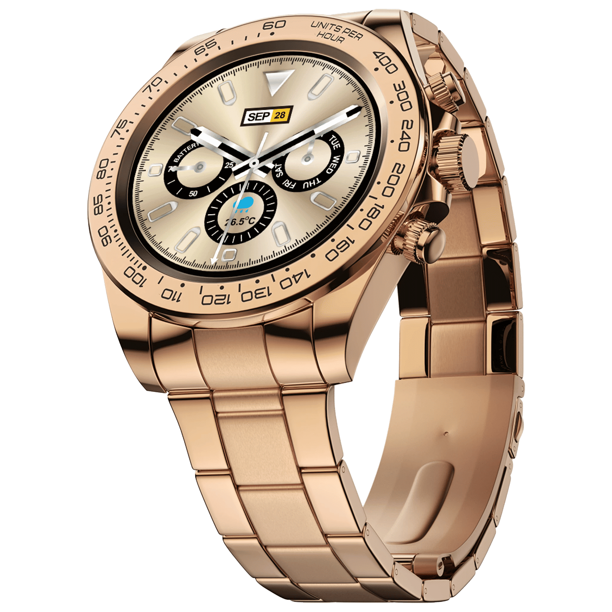 Fire-Boltt Blizzard Smartwatch with Bluetooth Calling (32.5mm HD Display, IP67 Water Resistant, Rose Gold Strap)_6
