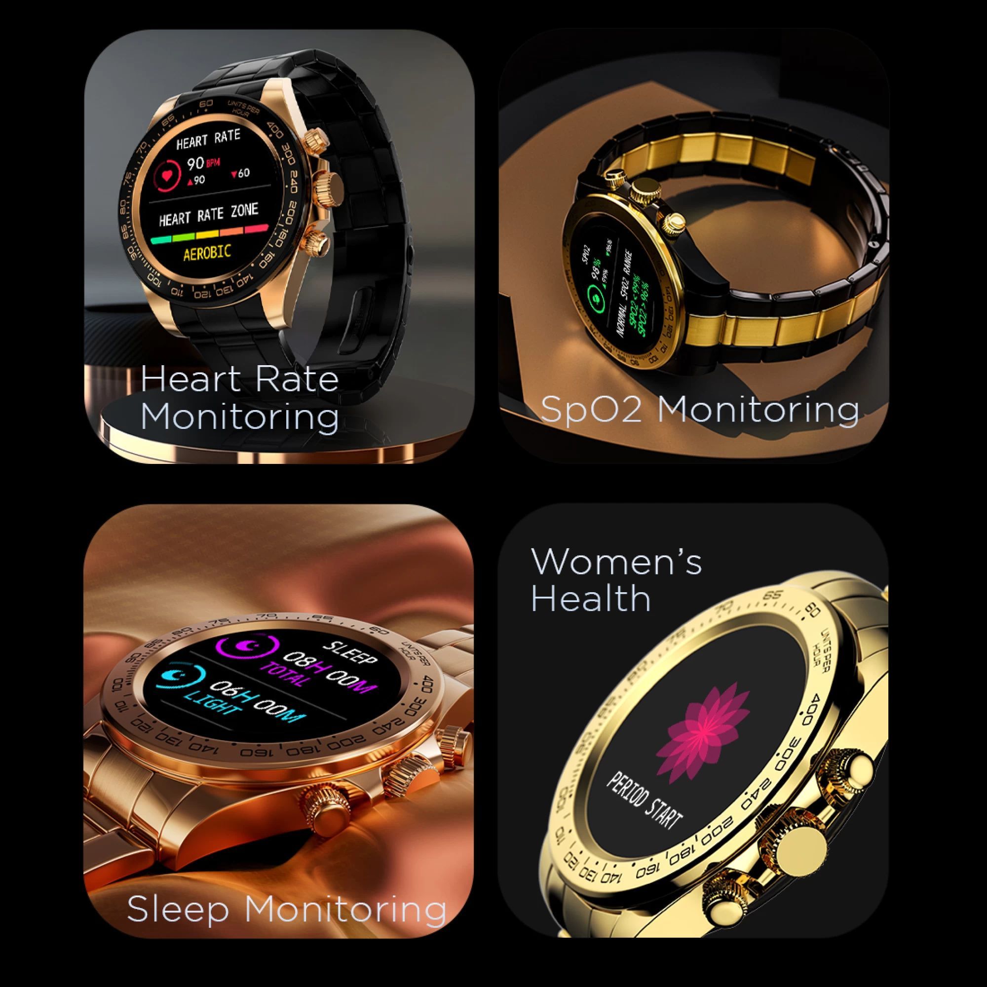 Fire-Boltt Blizzard Smartwatch with Bluetooth Calling (32.5mm HD Display, IP67 Water Resistant, Rose Gold Strap)_8