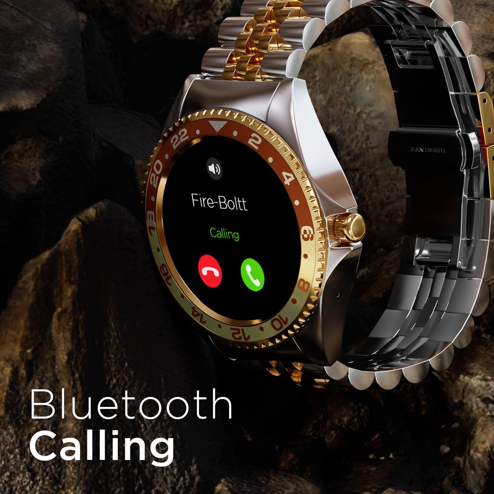 Fire-Boltt Quantum Smartwatch with Bluetooth Calling (32.5mm HD Display, IP67 Water Resistant, Mocha Gold Strap)_8