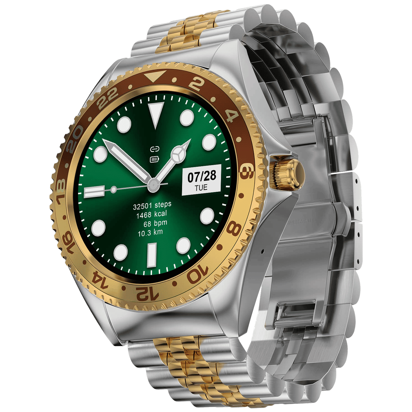 Fire-Boltt Quantum Smartwatch with Bluetooth Calling (32.5mm HD Display, IP67 Water Resistant, Mocha Gold Strap)_4