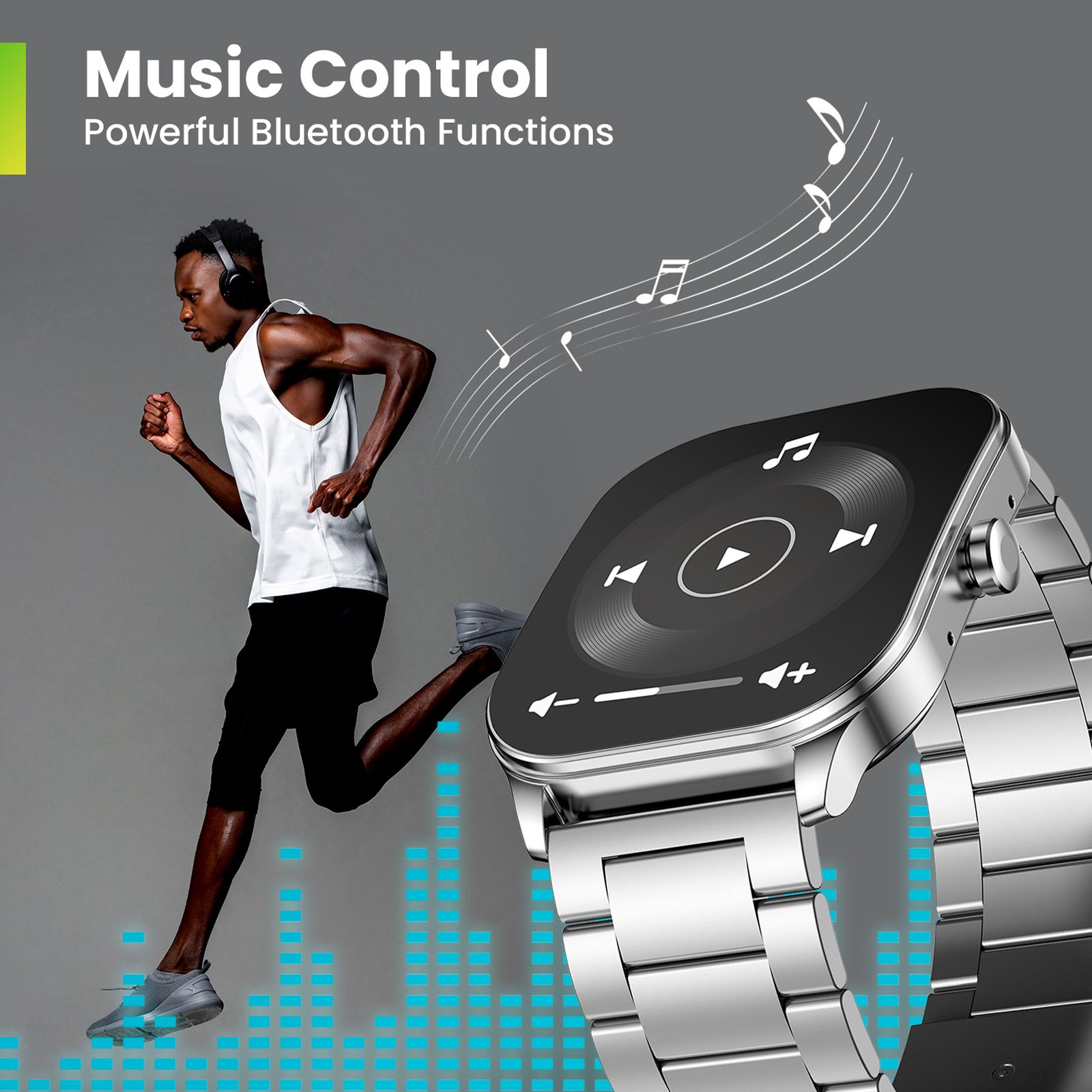 amazfit Pop 3S Smartwatch with Bluetooth Calling (49.7mm AMOLED Display, IP68 Water Resistant, Metallic Silver Strap)_6