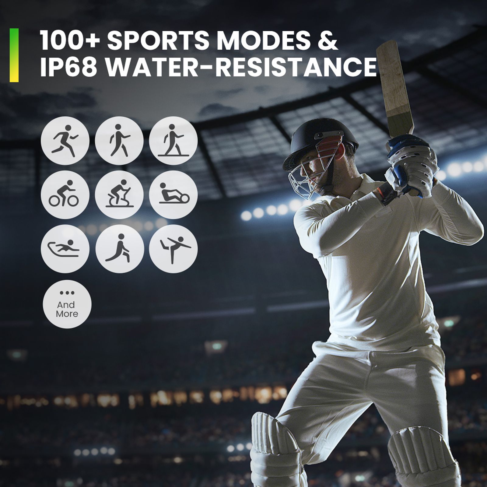 amazfit Pop 3R Smartwatch with Bluetooth Calling (36.32mm AMOLED Display, IP68 Water Resistant, Black Strap)_5