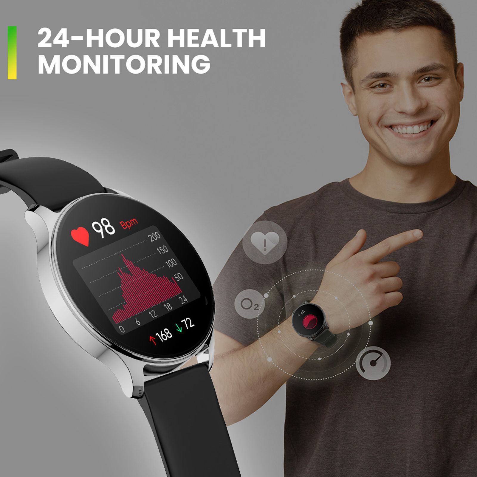 amazfit Pop 3R Smartwatch with Bluetooth Calling (36.32mm AMOLED Display, IP68 Water Resistant, Black Strap)_10