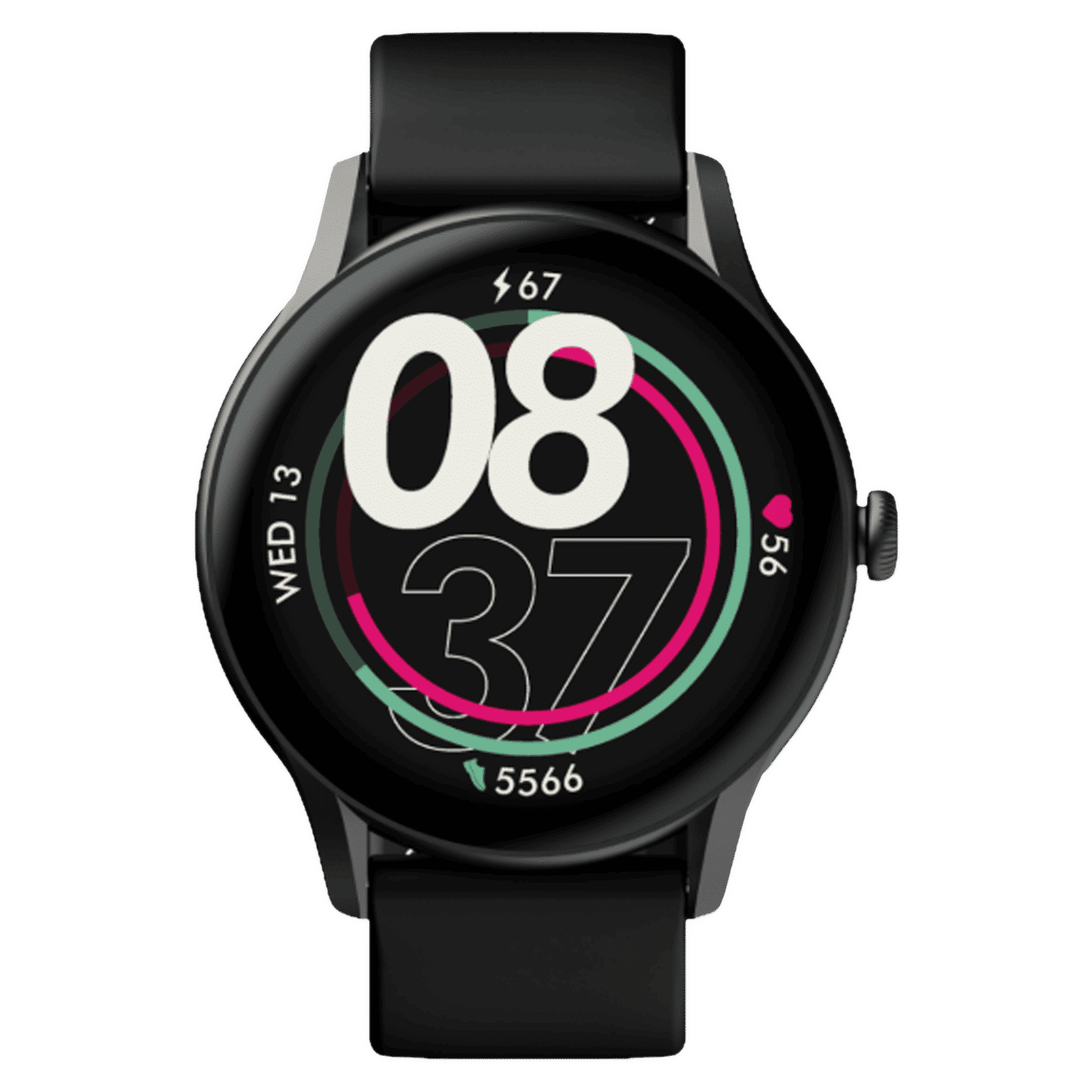 boAt Primia Ace Smartwatch with Bluetooth Calling (36.32 AMOLED Display, IP68 Water Resistant, Charcoal Black Strap)_1