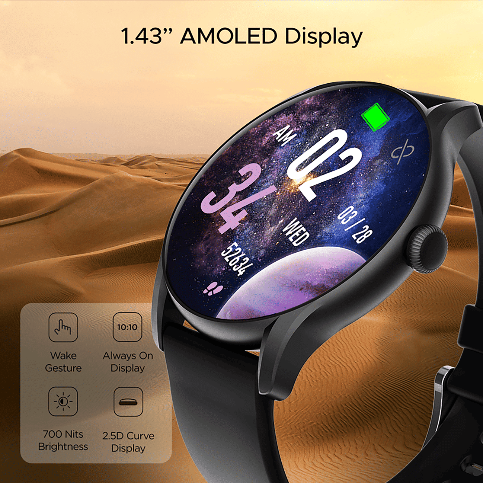 boAt Primia Ace Smartwatch with Bluetooth Calling (36.32 AMOLED Display, IP68 Water Resistant, Charcoal Black Strap)_6