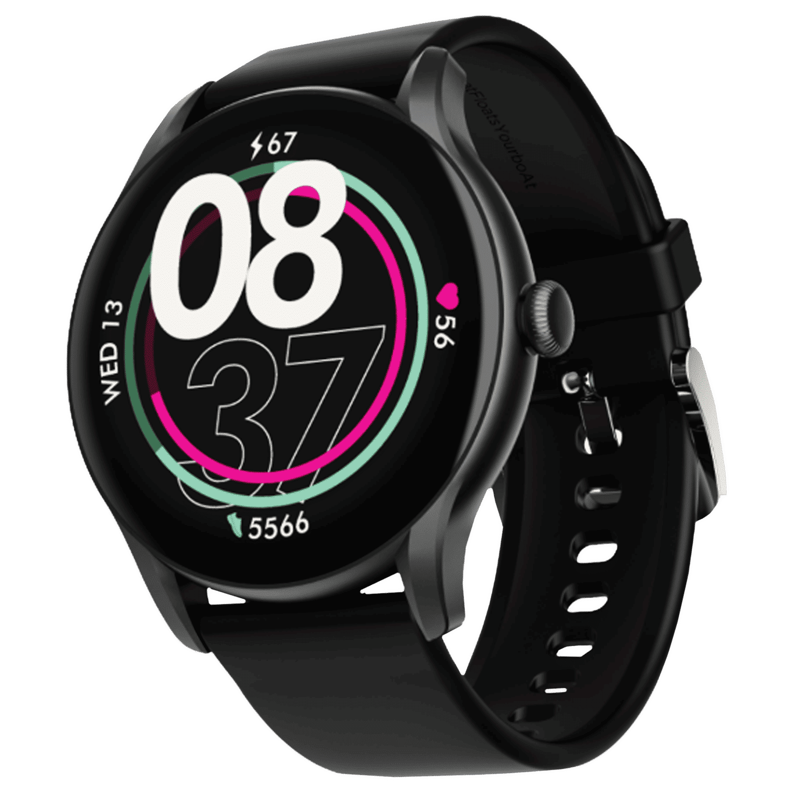 boAt Primia Ace Smartwatch with Bluetooth Calling (36.32 AMOLED Display, IP68 Water Resistant, Charcoal Black Strap)_4