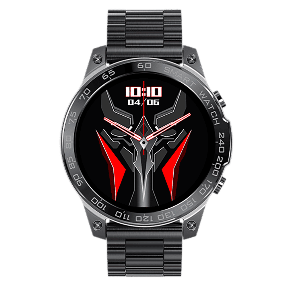 FIRE-BOLTT Dagger Luxe Smartwatch with Bluetooth Calling (36.3mm AMOLED Display, IP68 Water Resistant, Black Strap)_1