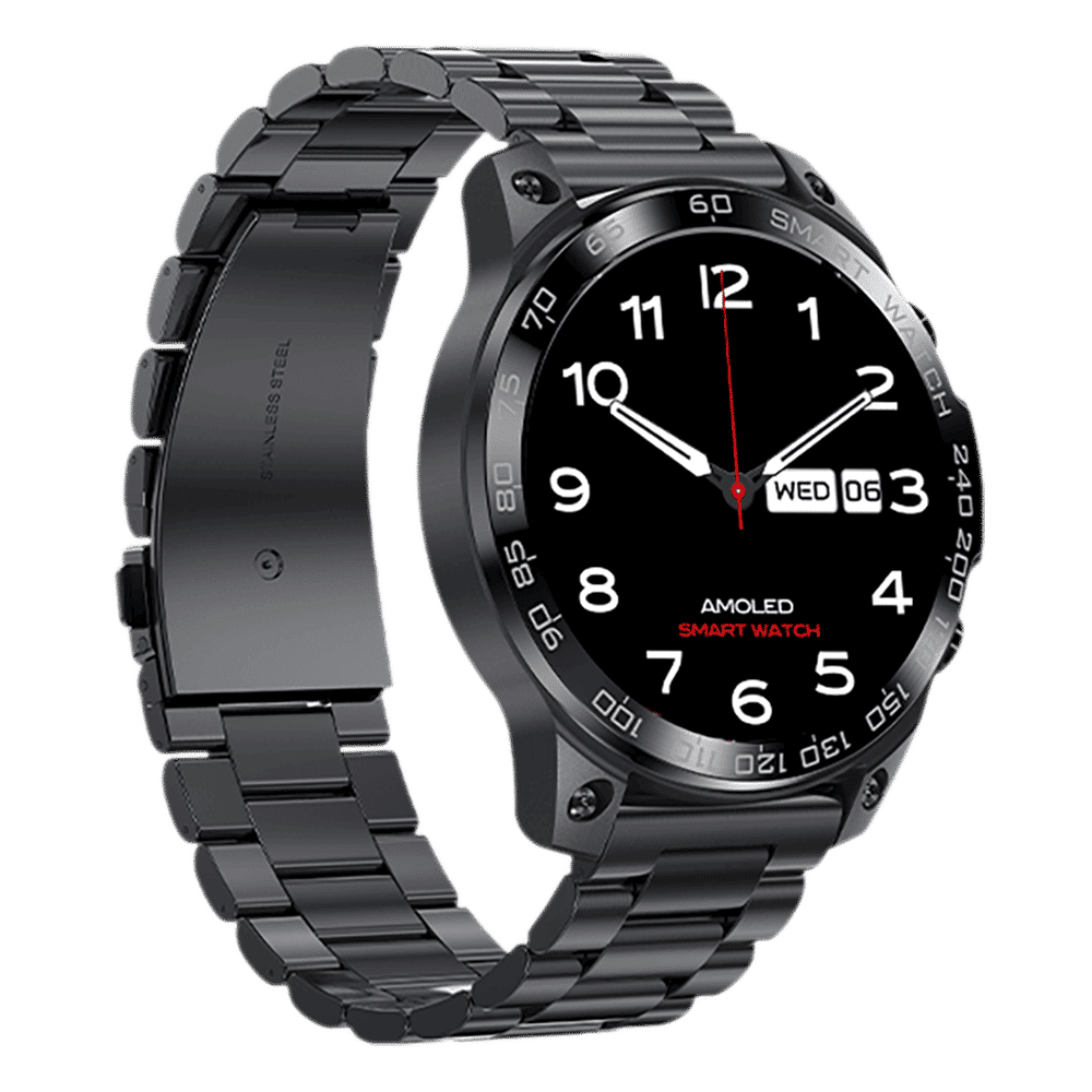 FIRE-BOLTT Dagger Luxe Smartwatch with Bluetooth Calling (36.3mm AMOLED Display, IP68 Water Resistant, Black Strap)_6