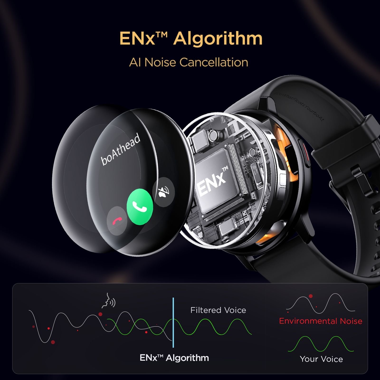 boAt Lunar Call Smartwatch with Bluetooth Calling (32.5mm HD Display, IP68 Water Resistant, Active Black Strap)_5