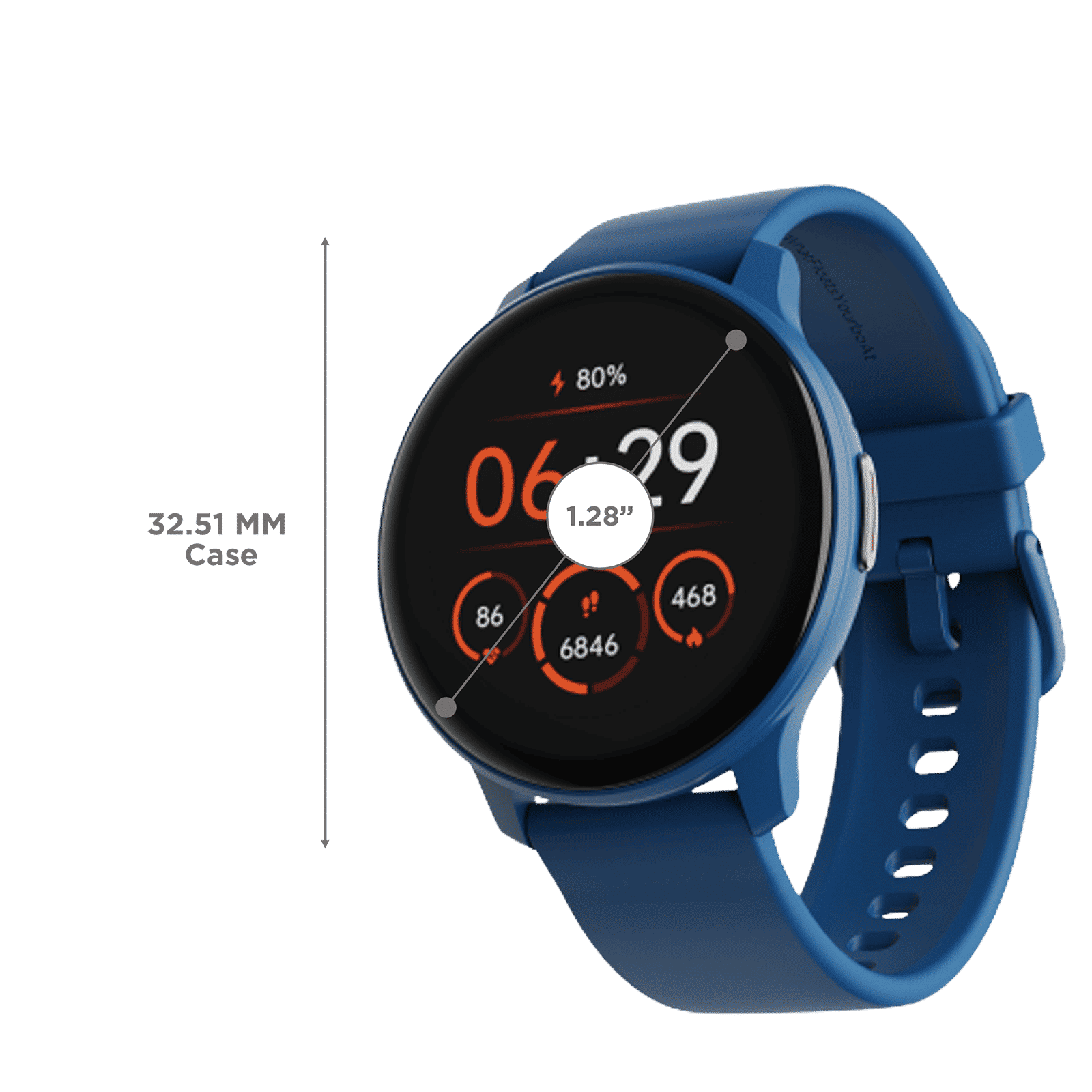 boAt Lunar Call Smartwatch with Bluetooth Calling (32.5mm HD Display, IP68 Water Resistant, Sapphire Blue Strap) boAt Lunar Call Smartwatch with Bluetooth Calling (32.5mm HD Display, IP68 Water Resistant, Sapphire Blue Strap)_3