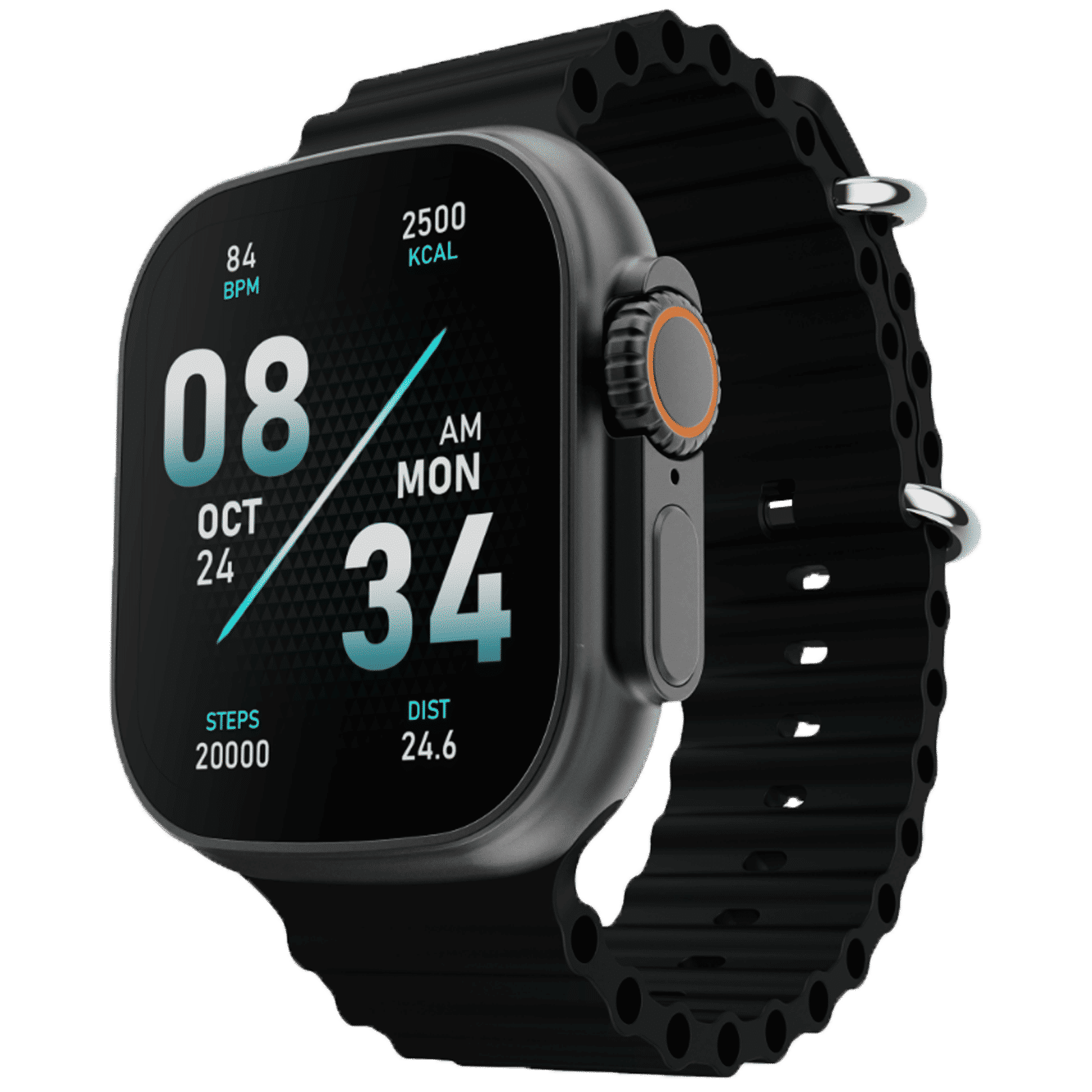 boAt Wave Glory Smartwatch with Bluetooth Calling (49.7mm Display, IP67 Water Resistant, Active Black Strap)_2