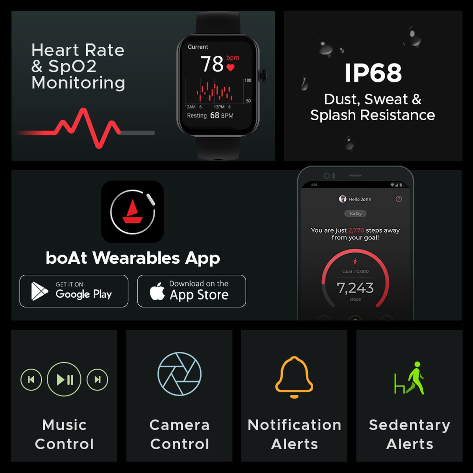 boAt Cosmos Plus Smartwatch with Bluetooth Calling (45.21mm AMOLED Display, IP68 Splash Resistant, Jet Black Strap)_4