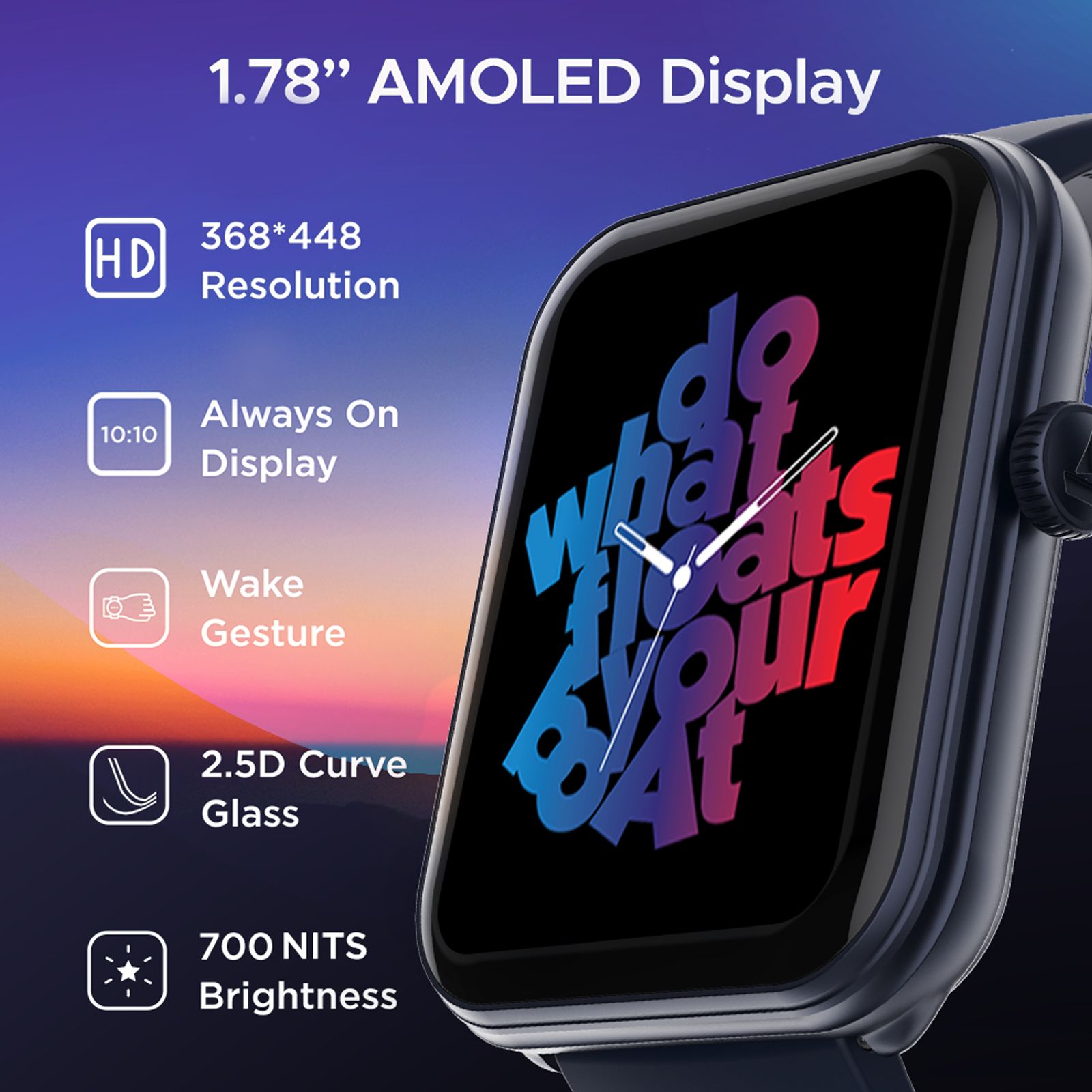 boAt Cosmos Plus Smartwatch with Bluetooth Calling (45.21mm AMOLED Display, IP68 Splash Resistant, Royal Blue Strap) boAt Cosmos Plus Smartwatch with Bluetooth Calling (45.21mm AMOLED Display, IP68 Splash Resistant, Royal Blue Strap)_5