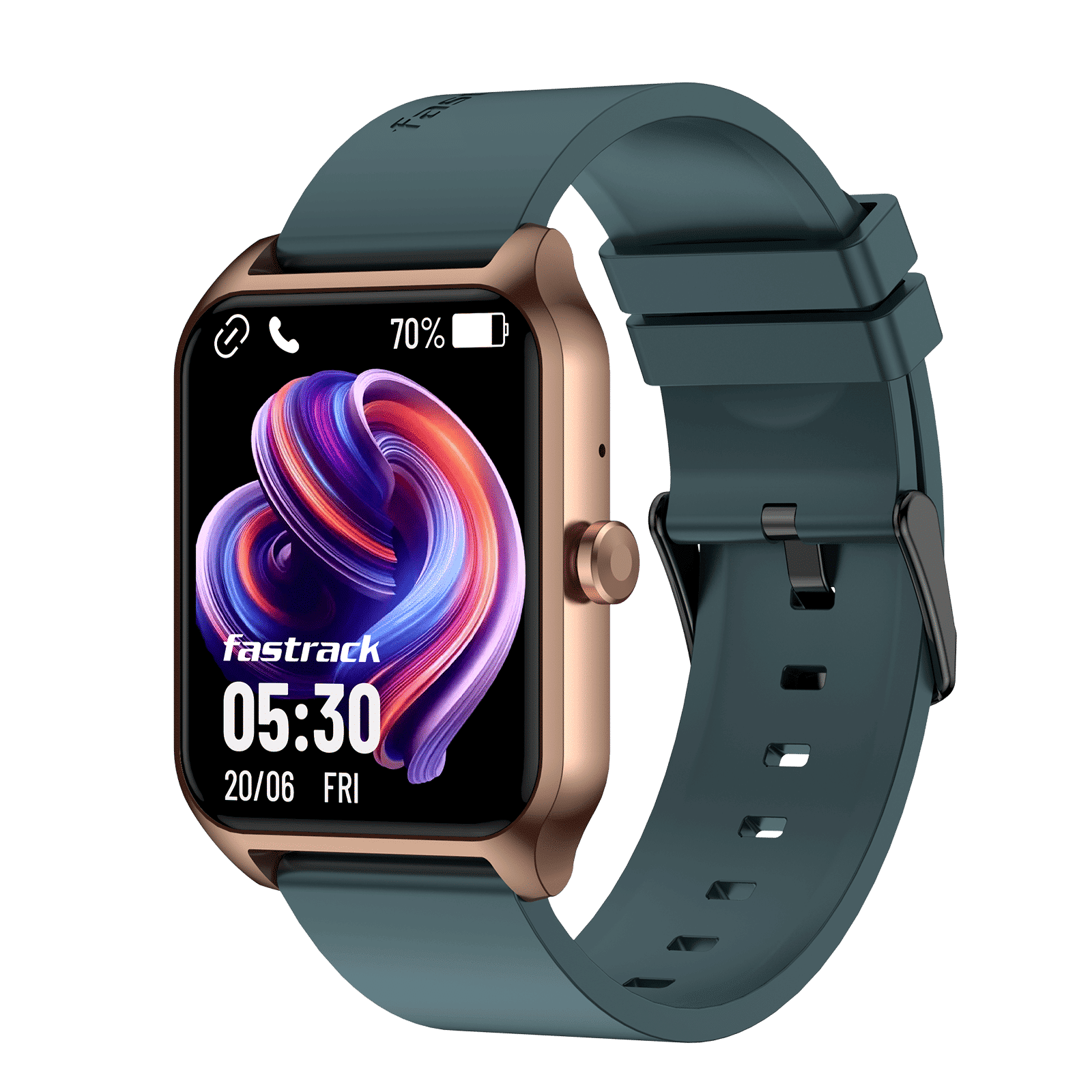 fastrack Reflex Beat Pro Smartwatch with Bluetooth Calling (44.4mm TFT LCD Display, IP68 Water Resistant, Teal Strap)_4