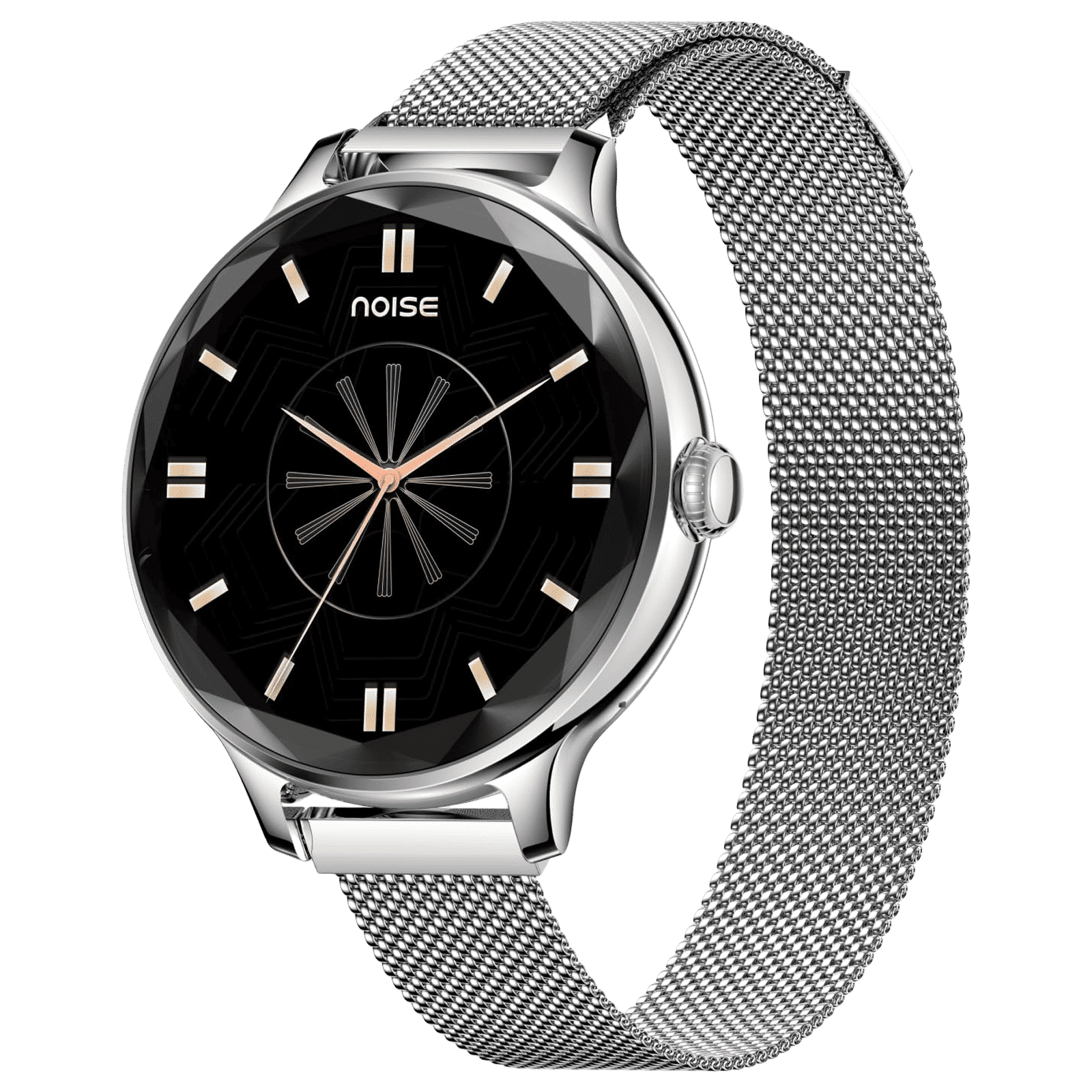 noise NoiseFit Diva Smartwatch with Bluetooth Calling (27.9mm AMOLED Display, IP67 Water Resistant, Silver Link Strap) noise NoiseFit Diva Smartwatch with Bluetooth Calling (27.9mm AMOLED Display, IP67 Water Resistant, Silver Link Strap)_1