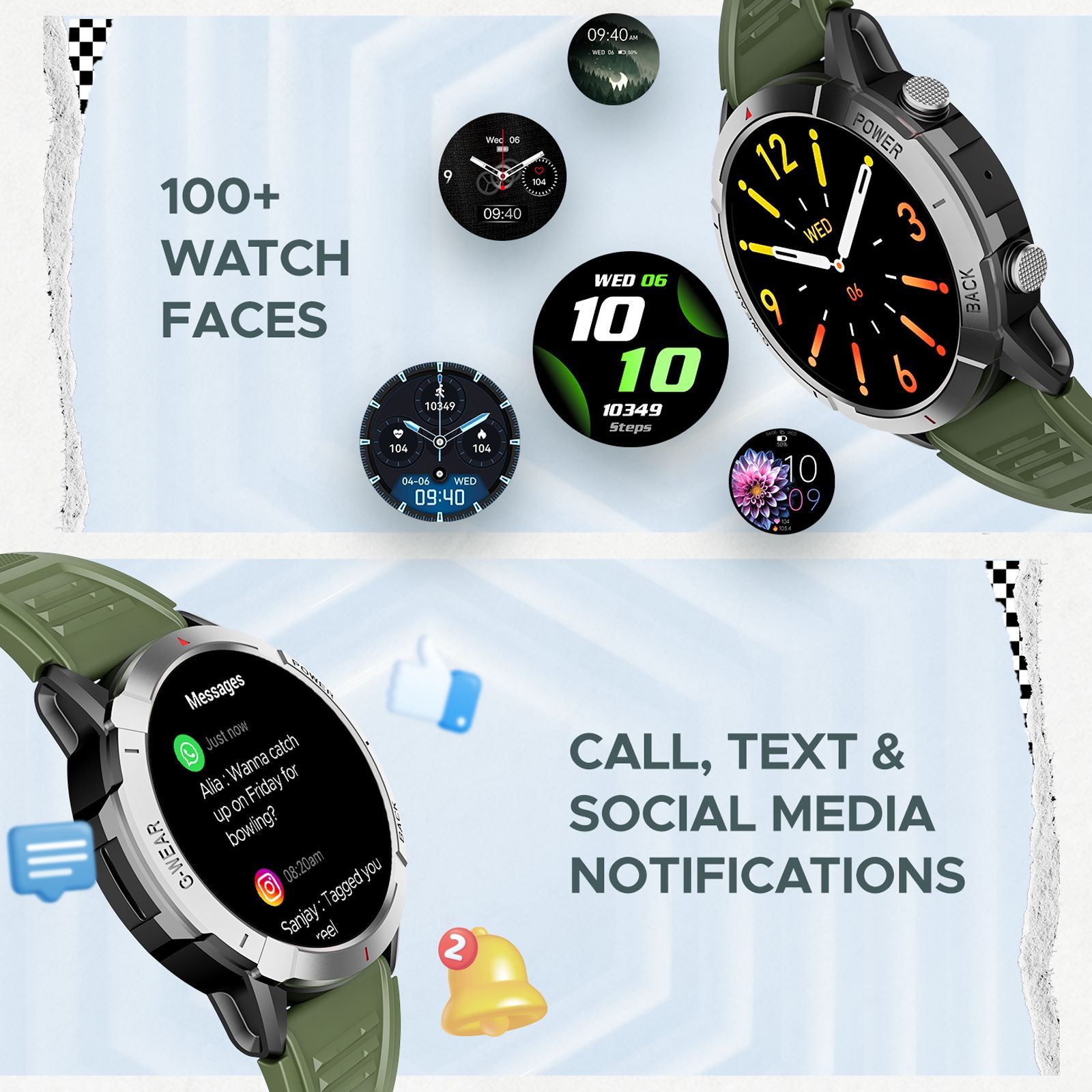 boAt Lunar Fit Smartwatch with Bluetooth Calling (36.9mm AMOLED Display, IP67 Water Resistant, Deep Green Strap)_5