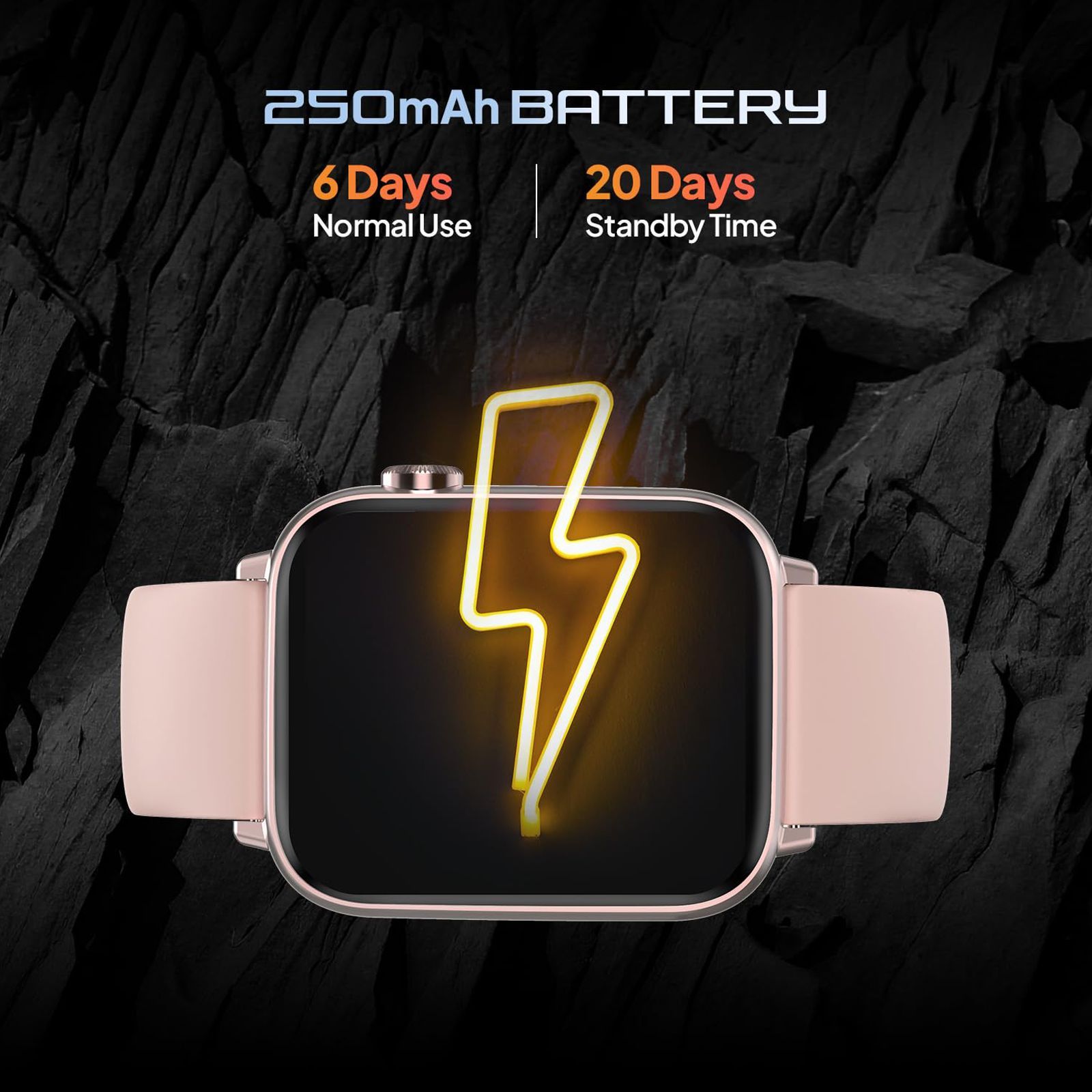 FIRE-BOLTT Ninja Fit Pro Smartwatch with Bluetooth Calling (50.8mm LCD Display, IP67 Water Resistant, Beige Strap)_9