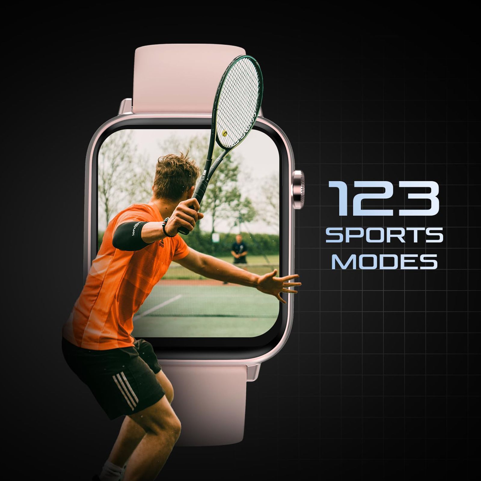 FIRE-BOLTT Ninja Fit Pro Smartwatch with Bluetooth Calling (50.8mm LCD Display, IP67 Water Resistant, Beige Strap)_10