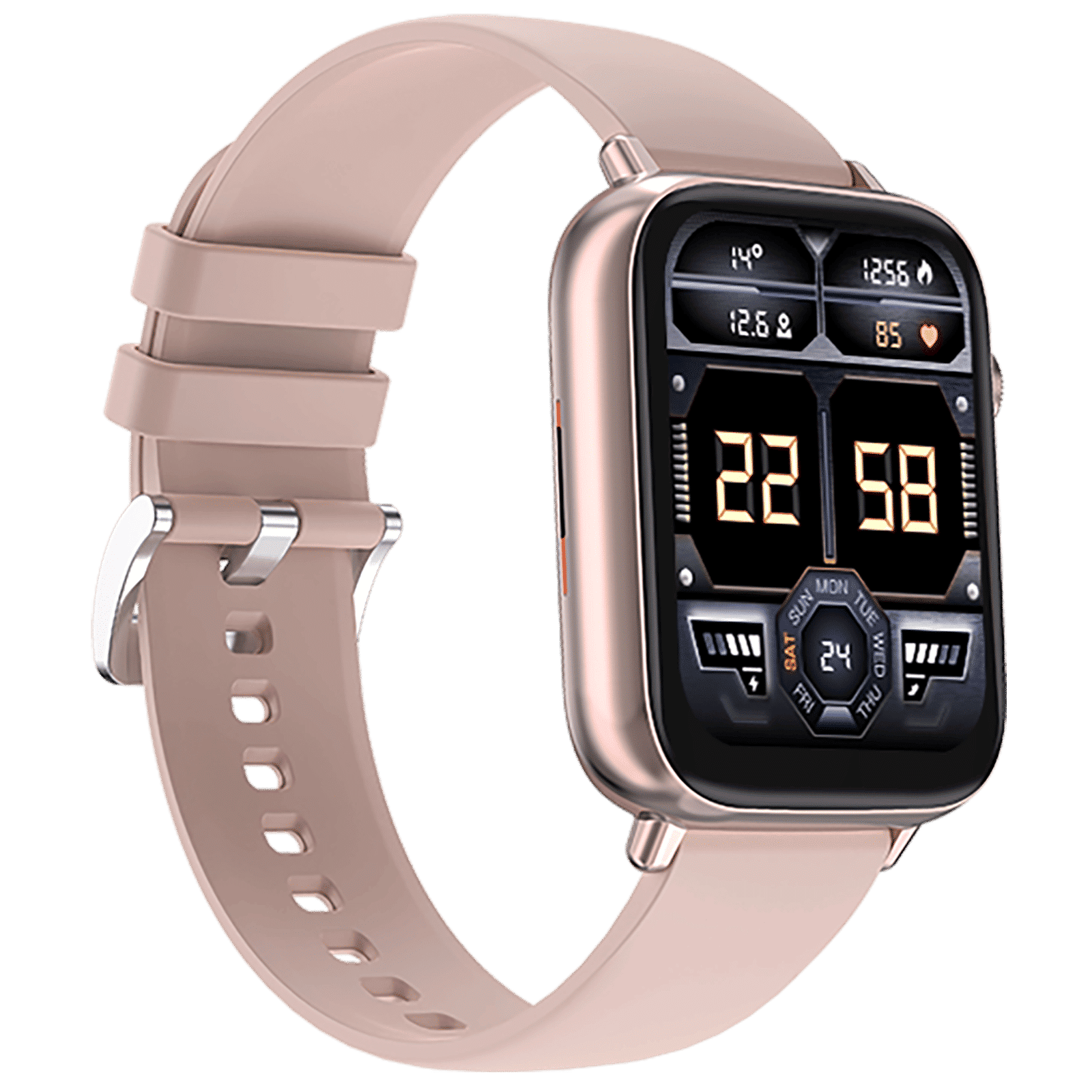 FIRE-BOLTT Ninja Fit Pro Smartwatch with Bluetooth Calling (50.8mm LCD Display, IP67 Water Resistant, Beige Strap)_5